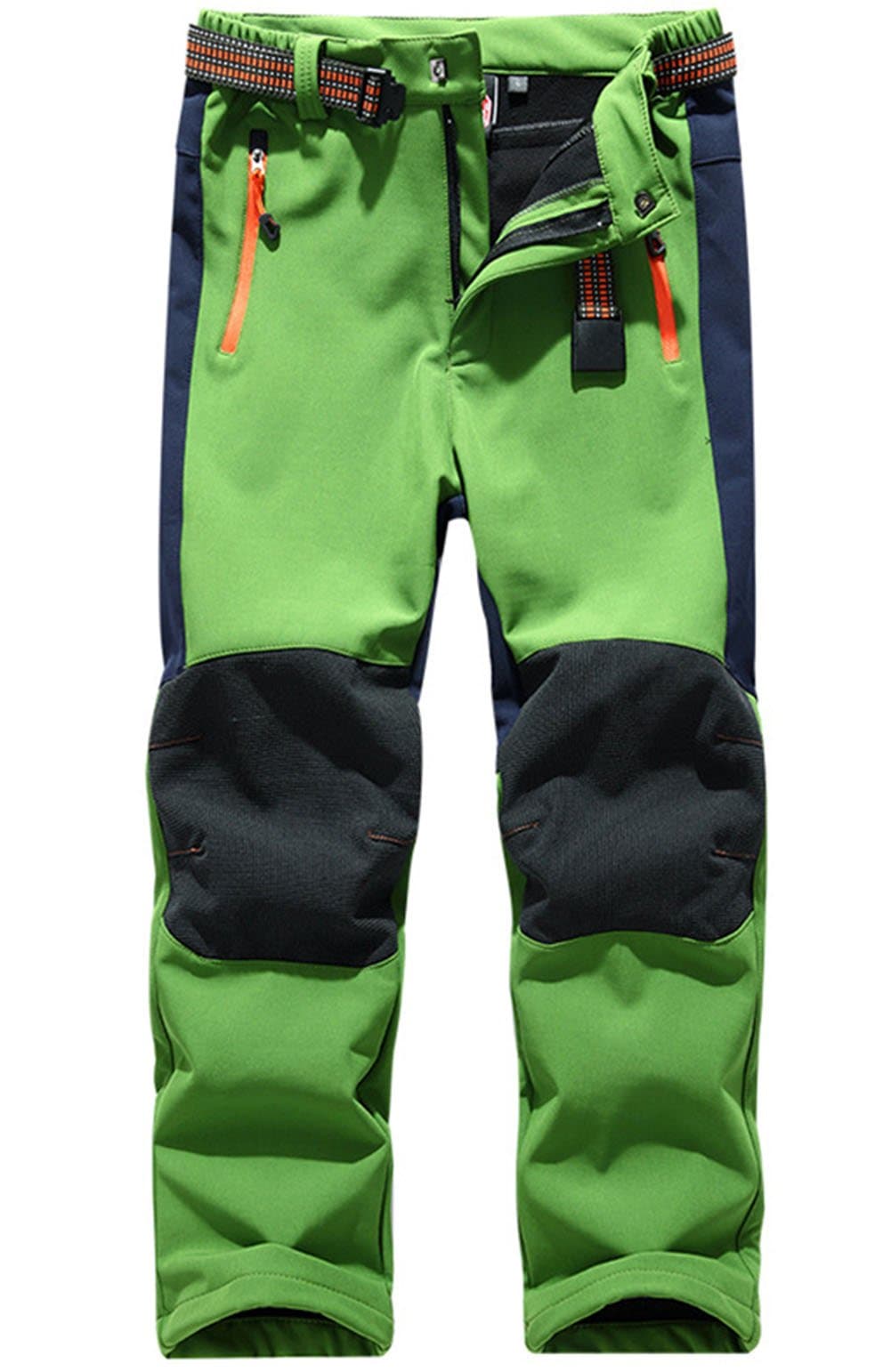 Warm Softshell Trousers Climbing Trousers Fleece Lined Waterproof Outdoor Hiking Trekking Pants Boys Girls Childrens