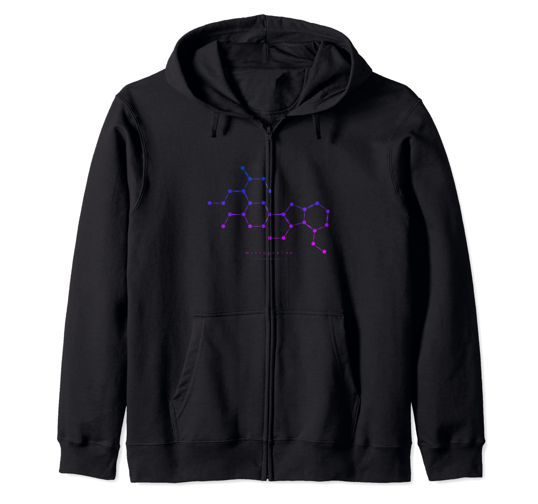 Kratom T-ShirtColorful Kratom Molecule T-Shirt - Nootropics Kratom Zip Hoodie