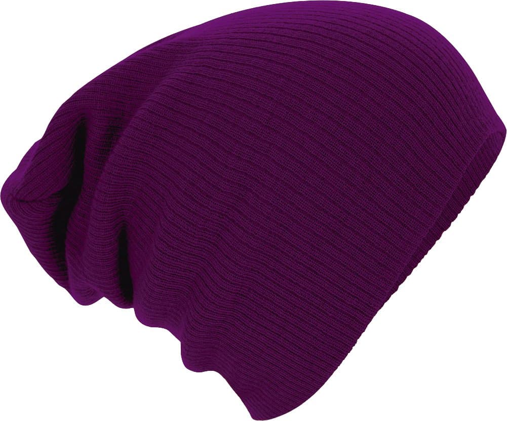 BeechfieldSlouch Beanie Hat - Classic Knit Slouchy Winter Cap in One Size Fits Most