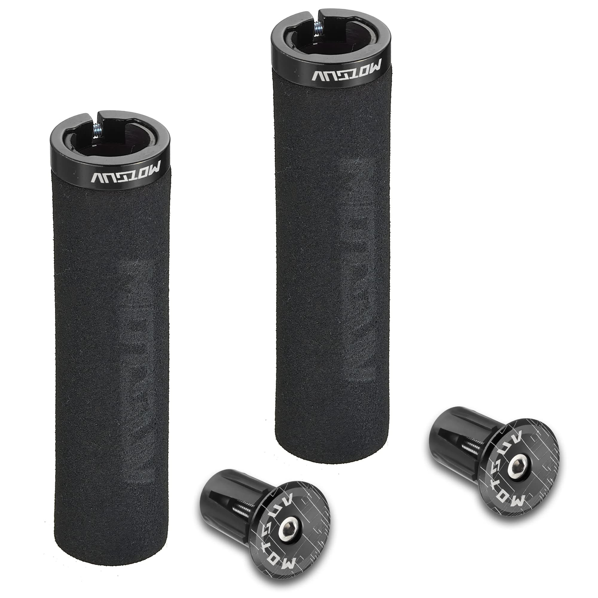 Bike Grips Foam Single Lock on Bicycle Handle Bar Soft Comfortable Non-Slip Bike Handle Grips for BMX Mountain MTB Beach Cruiser Scooter