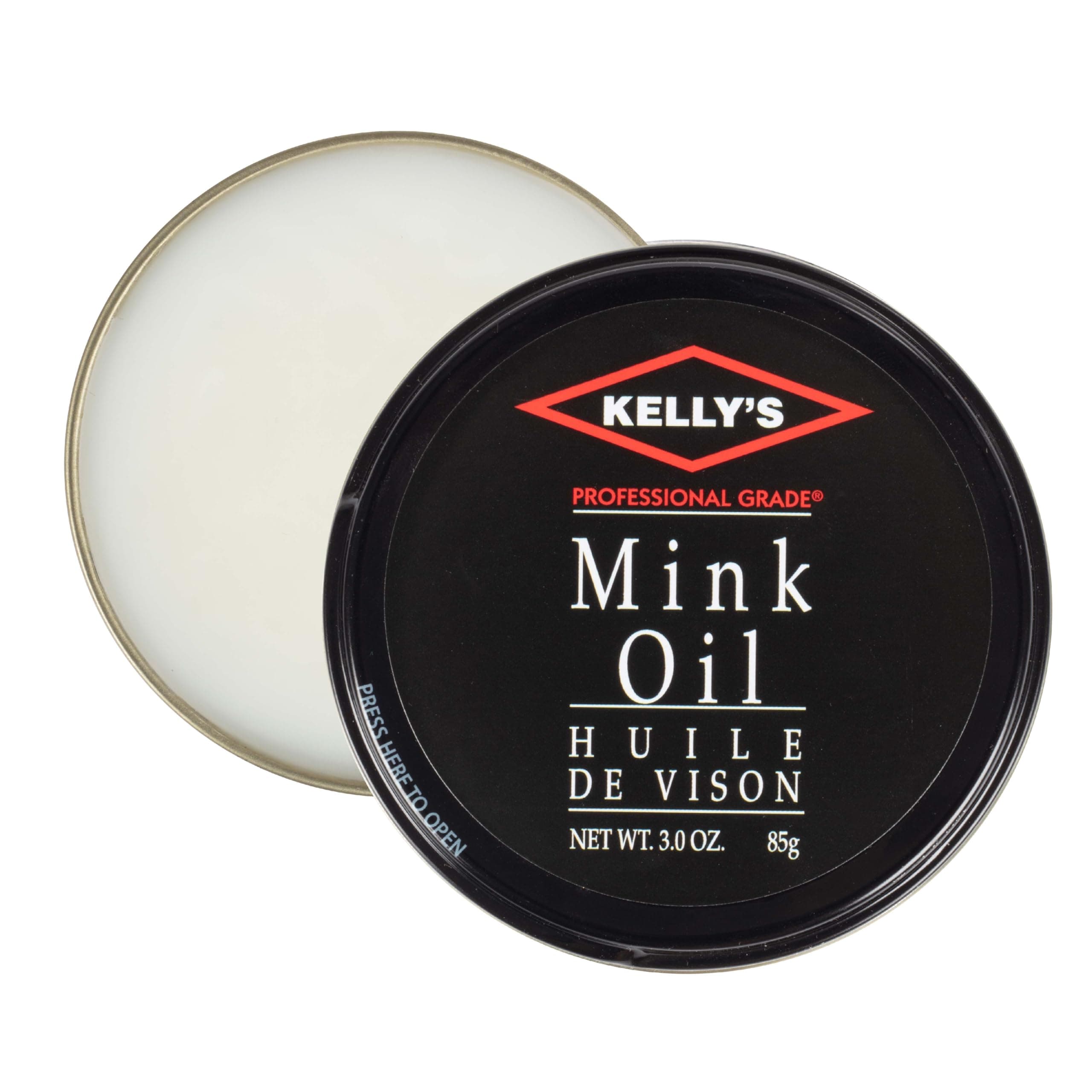 Kelly's Leather Treatment - Mink Oil - Conditions, Waterproofs & Softens Genuine and Man Made Leathers