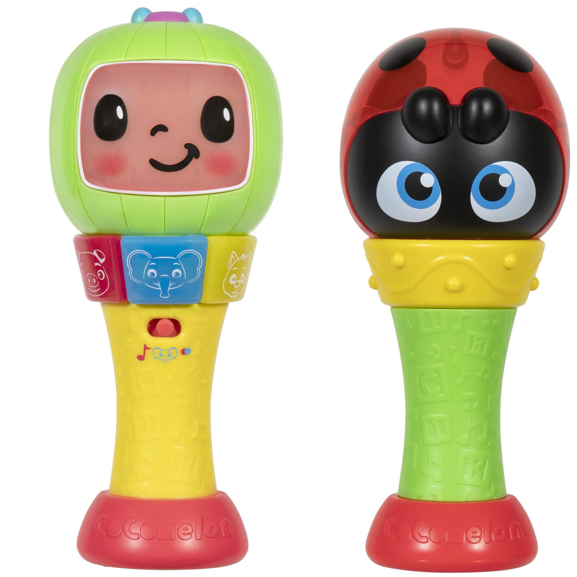 Sing ‘n Play Maracas, 3 Play Modes - Plays 6 Fan Favorite Song Clips, Learn Animal Sounds and Colors - Lights Up - Two Maracas - Musical Instruments for Kids, Toddlers, and Preschoolers