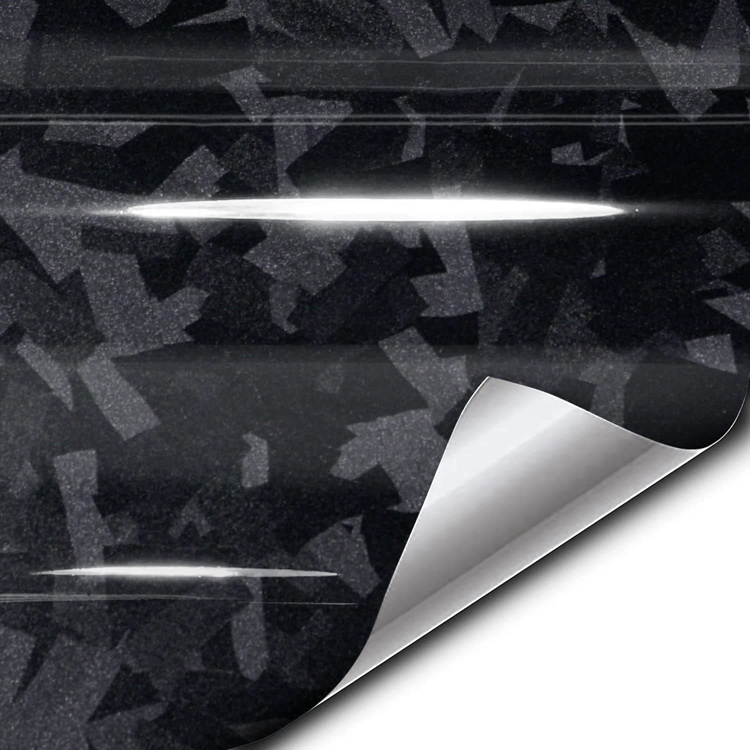 Forged Composite Carbon Vinyl Wrap Roll (1.5ft x 5ft, Gloss Black)