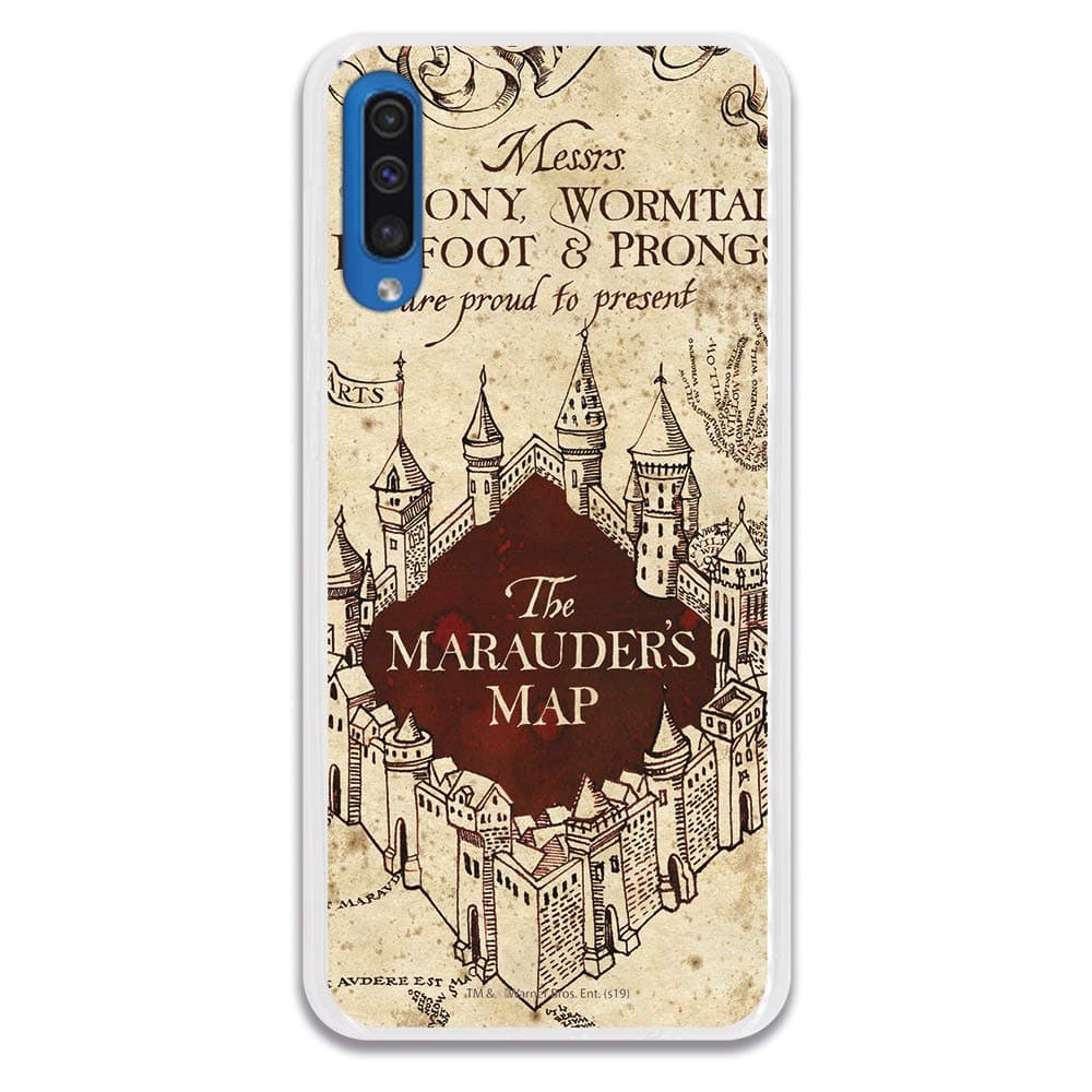 Samsung Galaxy A50 Case Official Harry Potter The Marauders Map Background to Protect Your Mobile Phone Case Cover for Samsung Galaxy A50 Flexible Silicone Official Licensed Harry Potter