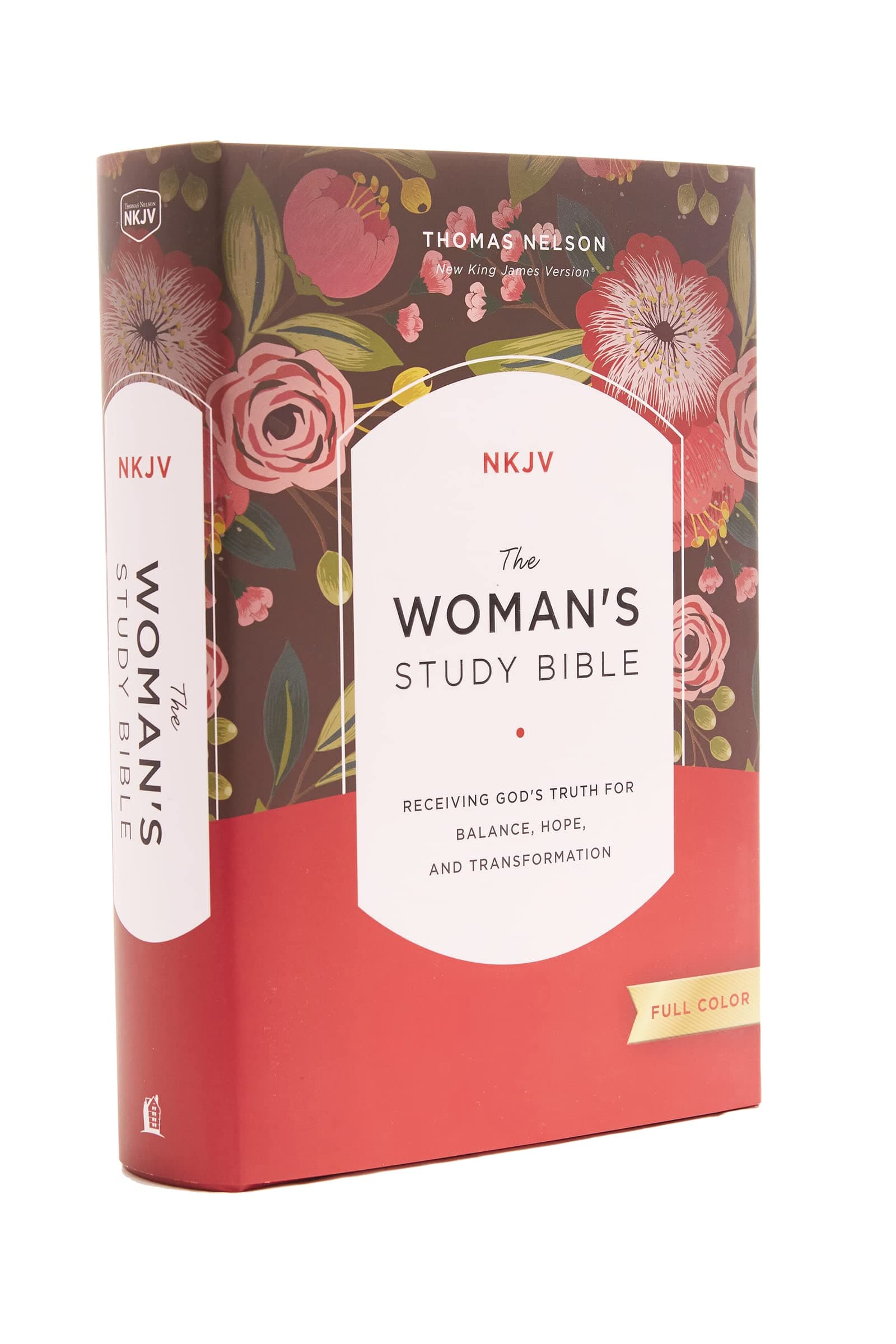 NKJV, The Woman's Study Bible, Hardcover, Red Letter, Full-Color Edition: Receiving God's Truth for Balance, Hope, and Transformation