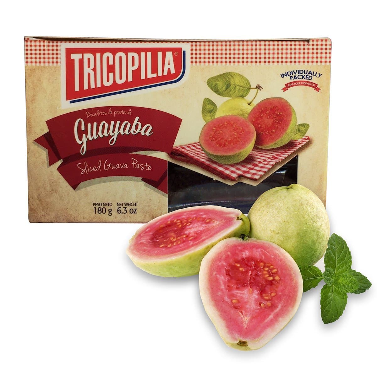 Tricopilia Sliced Guava Paste - 6.3 Ounces, from Costa Rica.