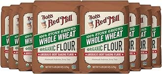 Organic Whole Wheat Flour, 5lb (Pack of 8) - Non GMO, Whole Grain, Vegan, Kosher