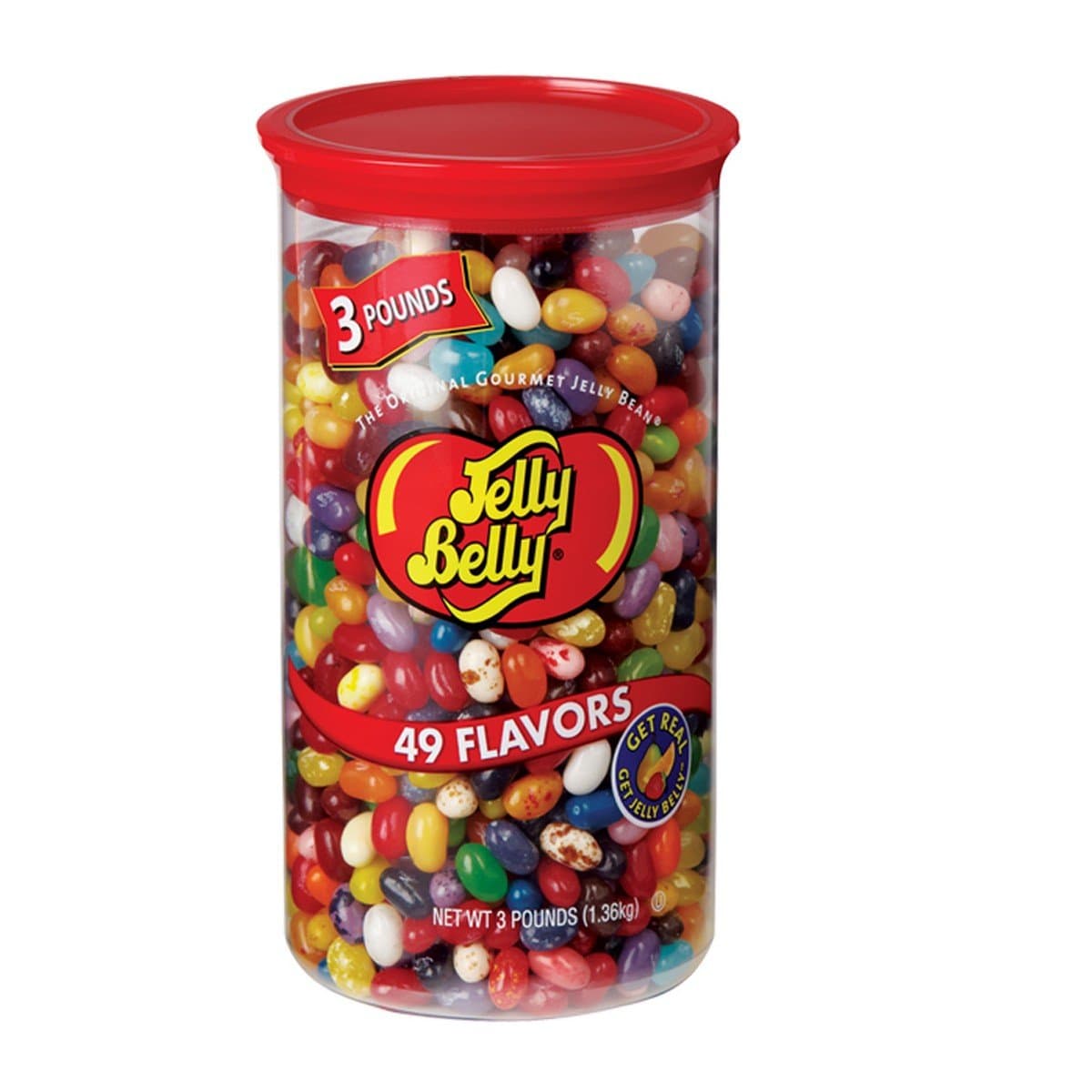 Jelly Beans, Assorted Flavors, 3-Pound Tub