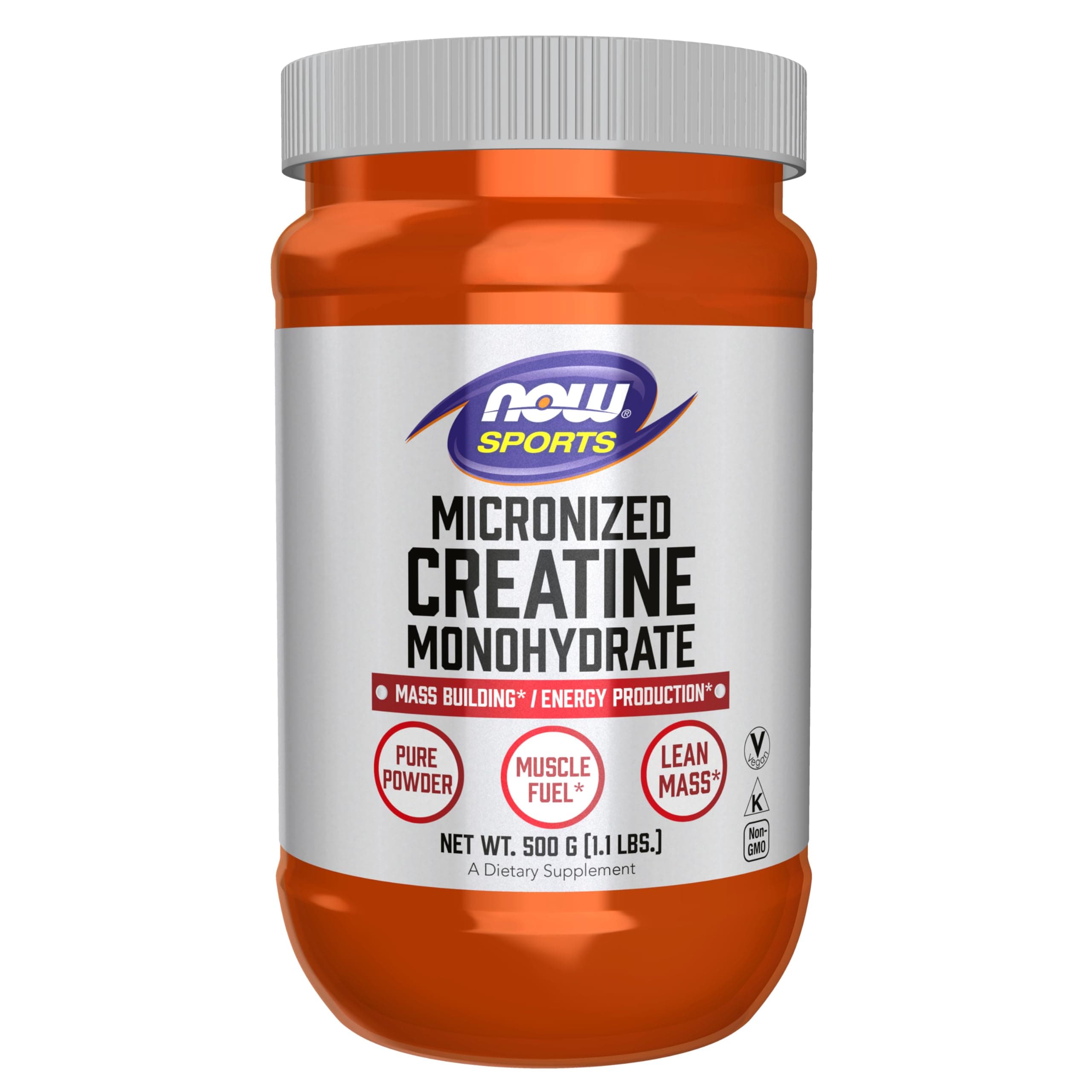 Sports Creatine Monohydrate, Micronized Powder 500g (1.1Lbs)