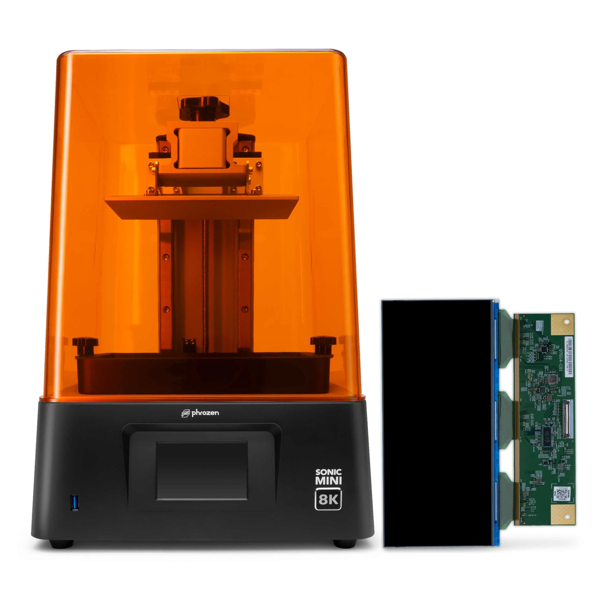 Phrozen Sonic Mini 8K LCD Resin 3D Printer Bundle with Mini 8K Mono-LCD Screen Replacement (7.1'')