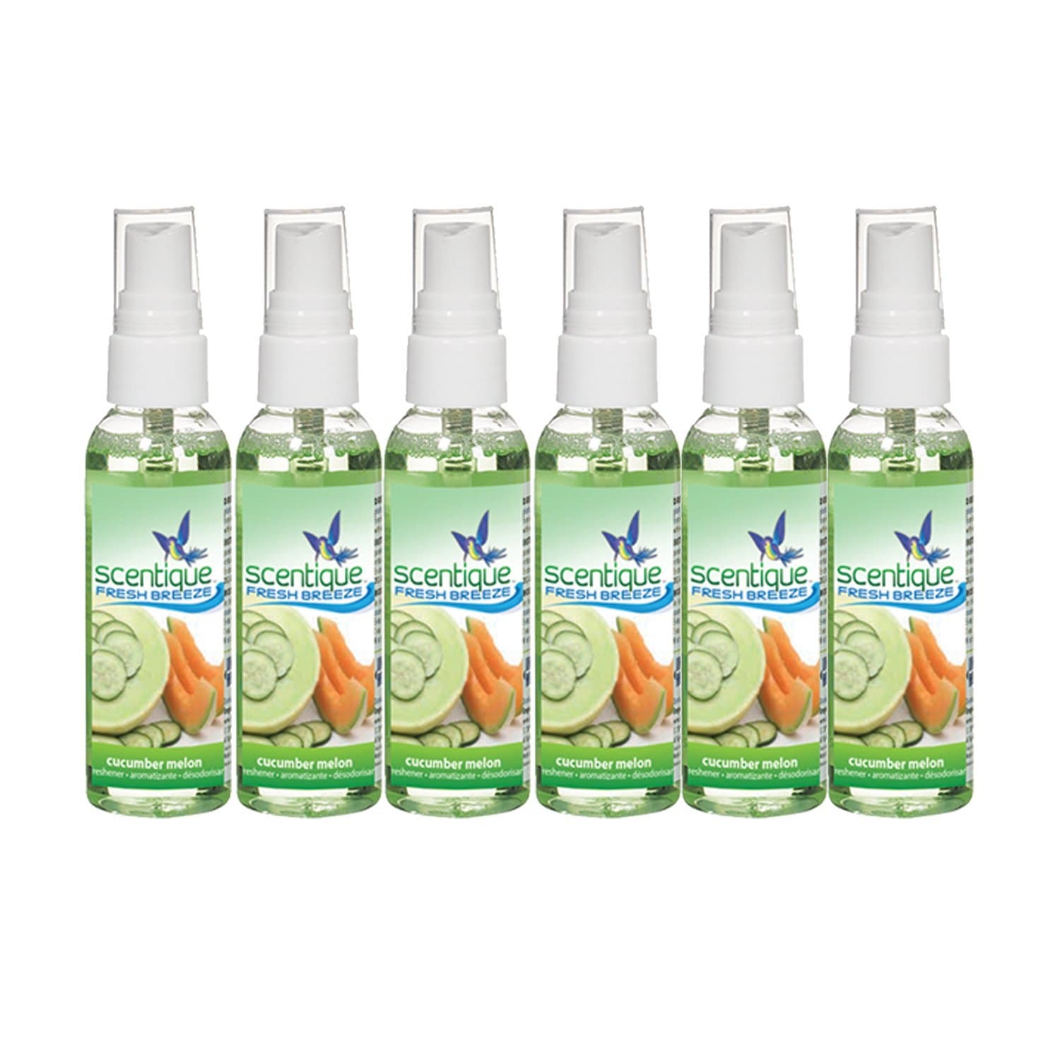 Scentique 02260-6 Fresh Breeze Cucumber Melon Air Freshener, 6 Pack (2 oz)