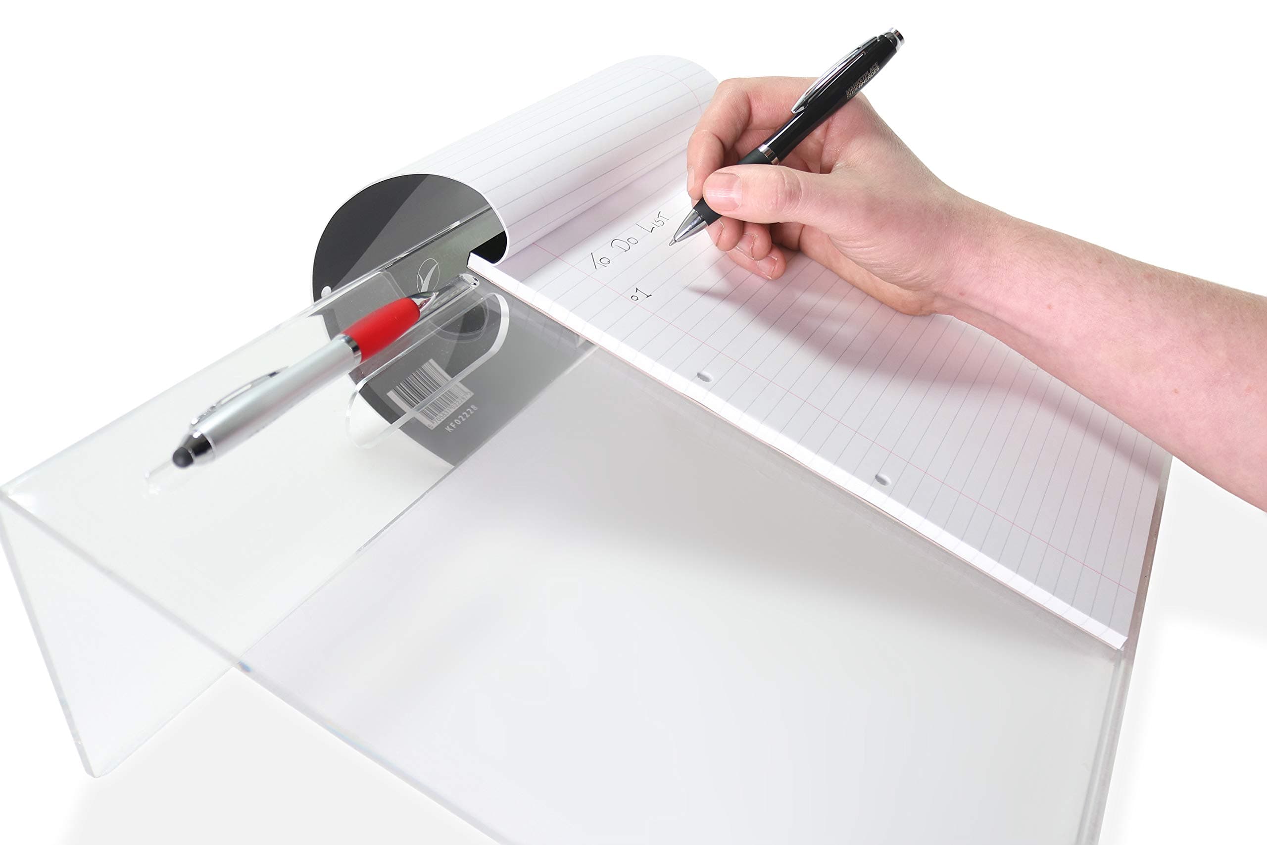 Yangtastic® A3 Acrylic Writing Slope with Handle Pen Holders Anti-Slip Border for Adults Children Kids | Ergonomic Large Slanting Board Desk Stand Aids for Dyspraxia