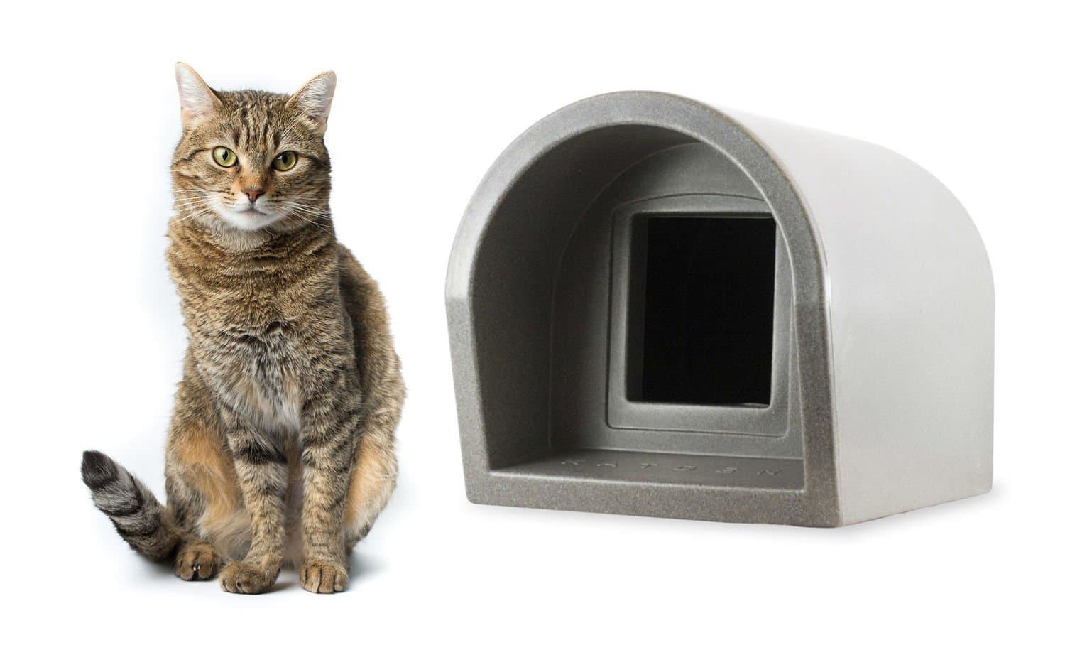 The Original Mr Snugs KatDen® Outdoor Cat Kennel/Shelter - Dark Grey - Kennel Only