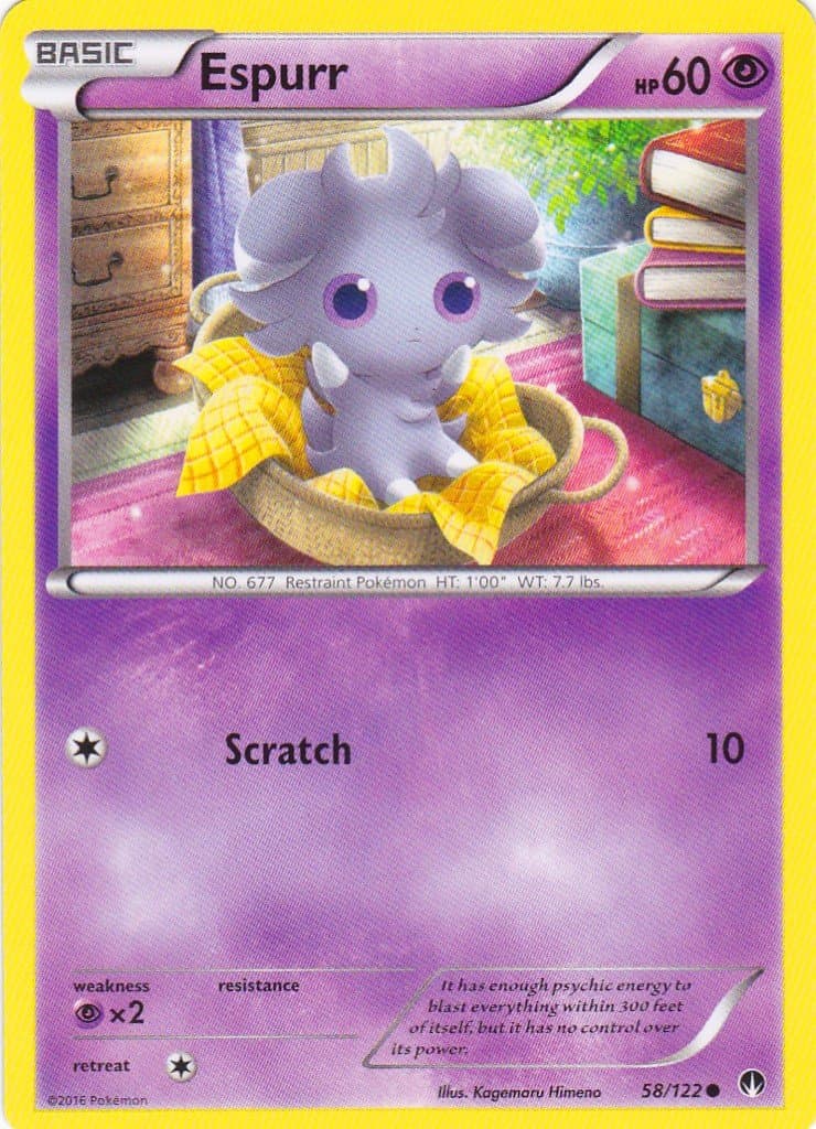 THE POKEMON COMPANY INTERNATIONAL Single Card ESPURR 58/122 BREAKpoint