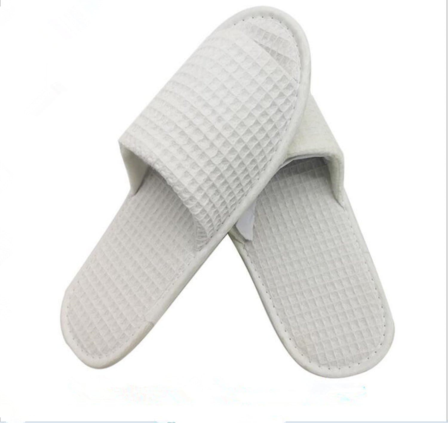 10 Pairs Waffle Spa Slippers Hotel Travel Home Restaurant Disposal Slippers