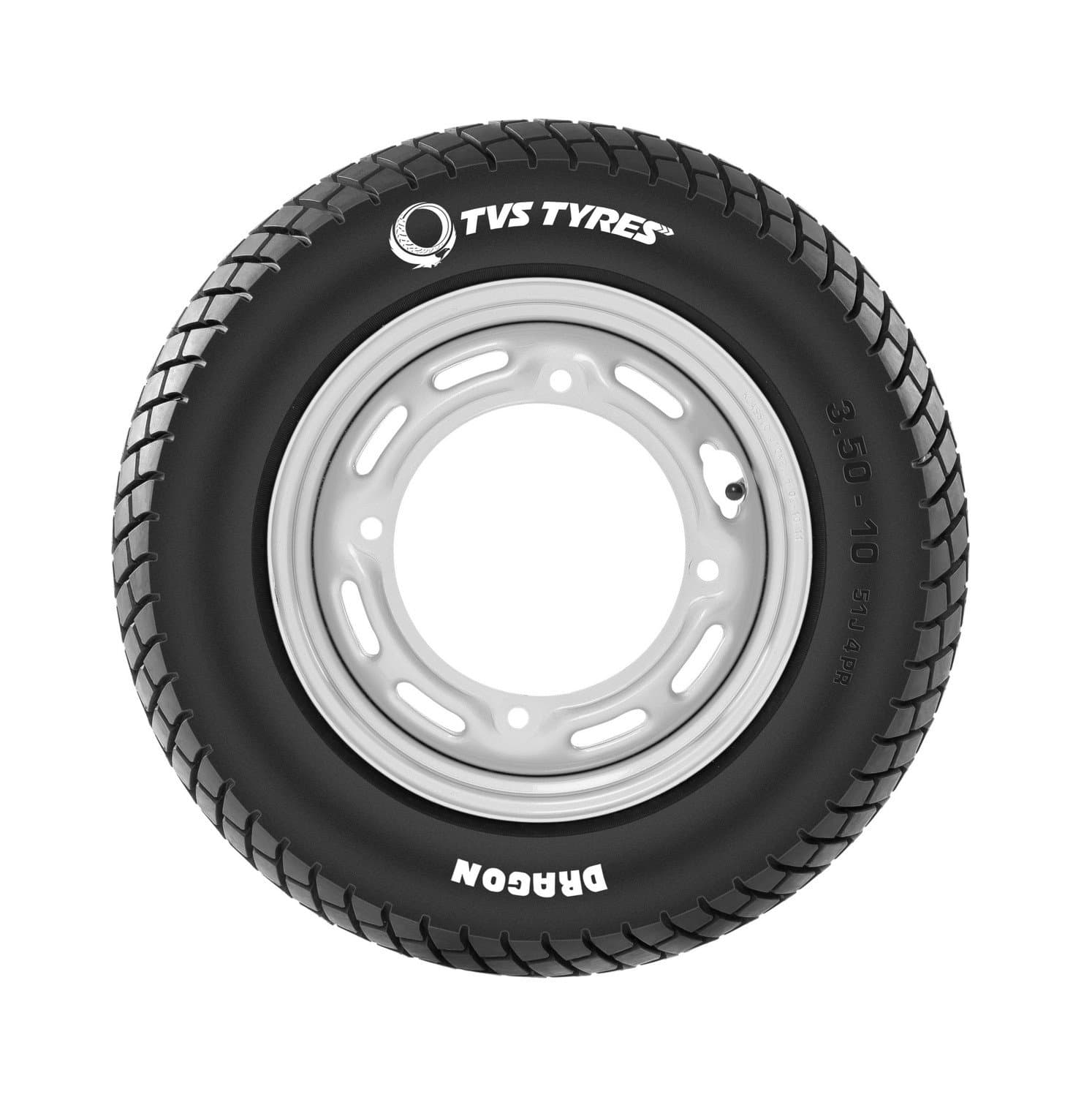 TVS Tyres Dragon 3.00-10 Tube-Type Scooter Tyre