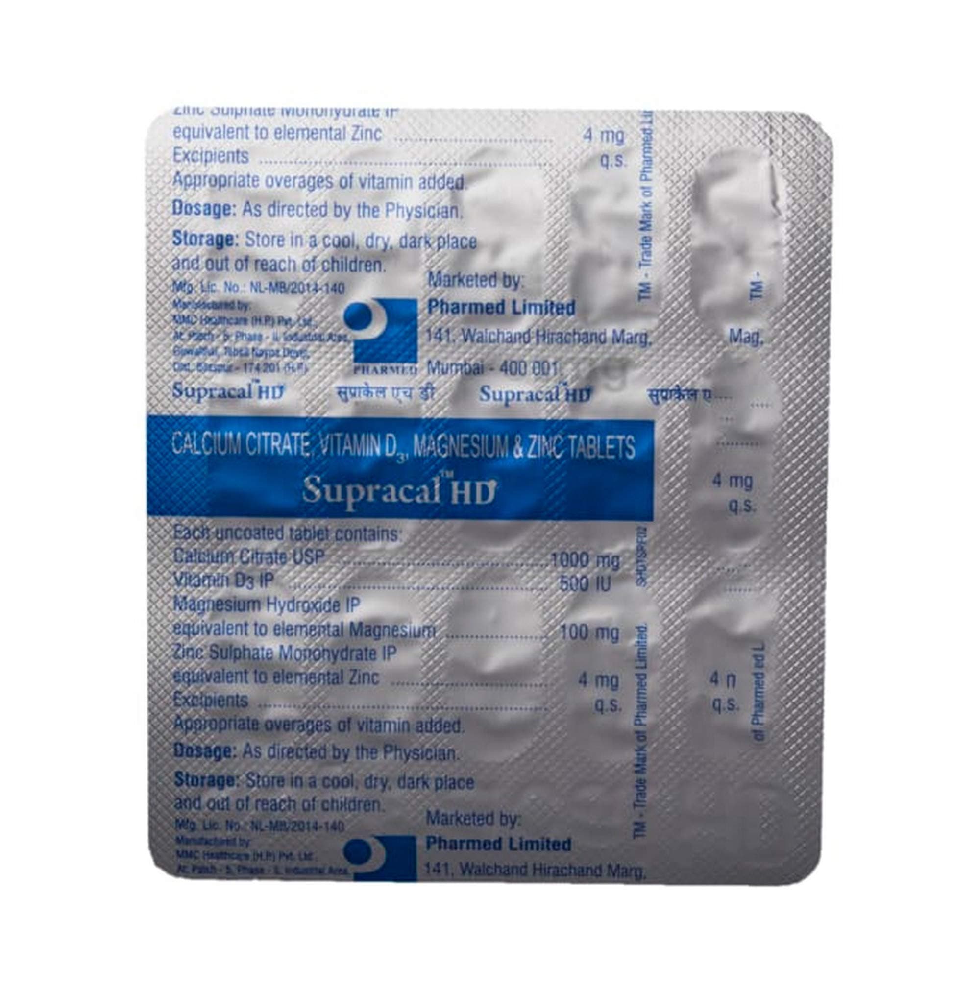 Supracal HD - Strip of 15 Tablets