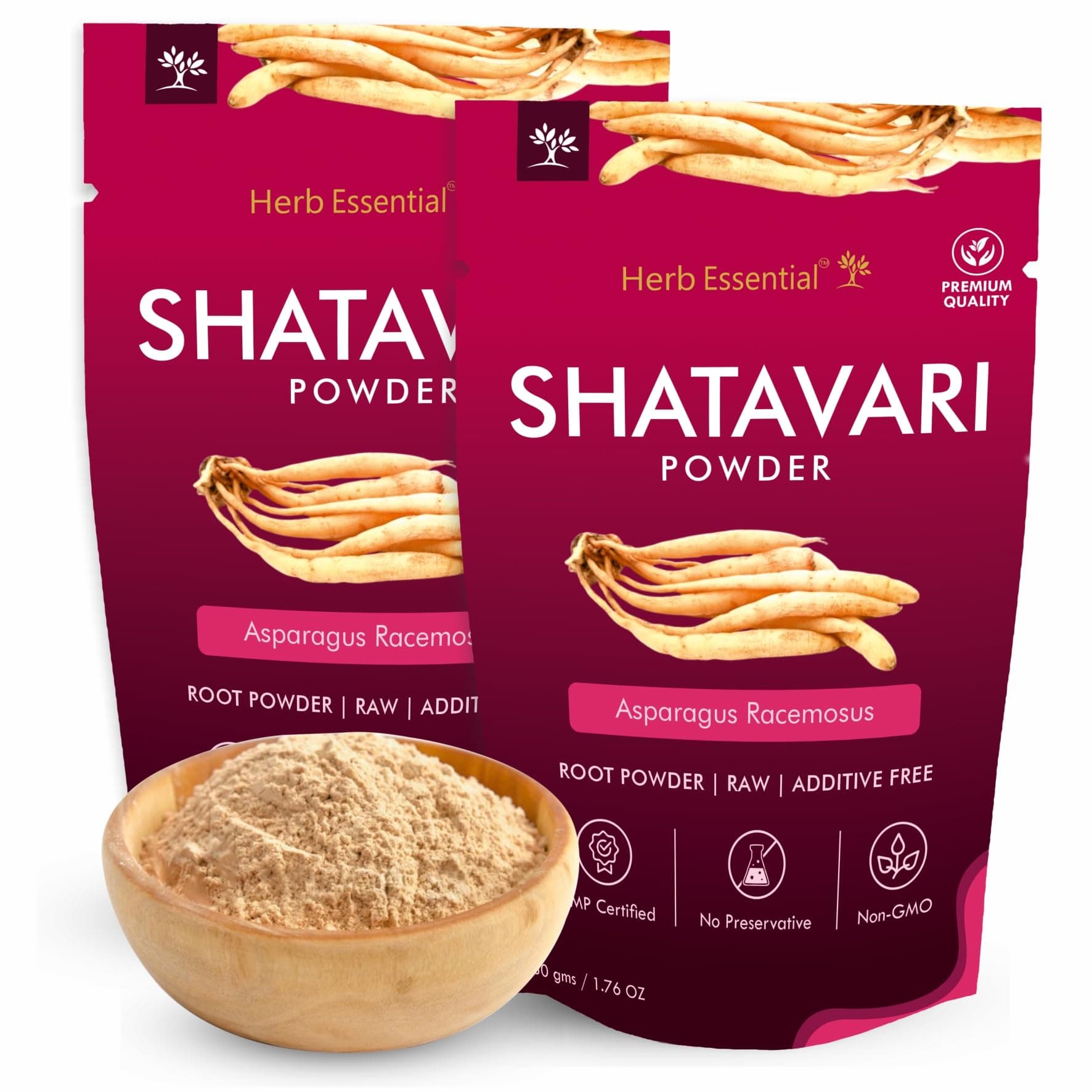 Herb Essential Pure Shatavari Powder - 50g (Pack of 2)