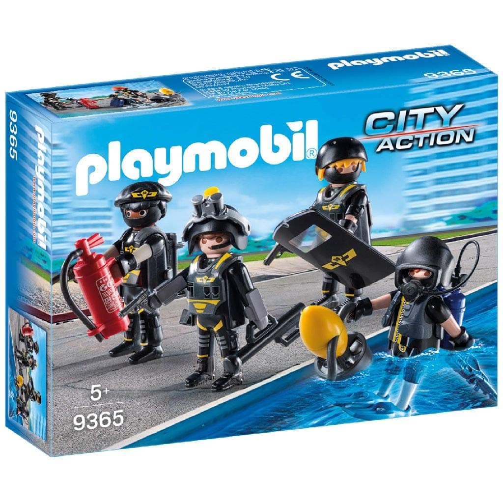 Playmobil 9365 City Action SWAT Team, Fun Imaginative Role-Play, PlaySets Suitable for Children Ages 4+