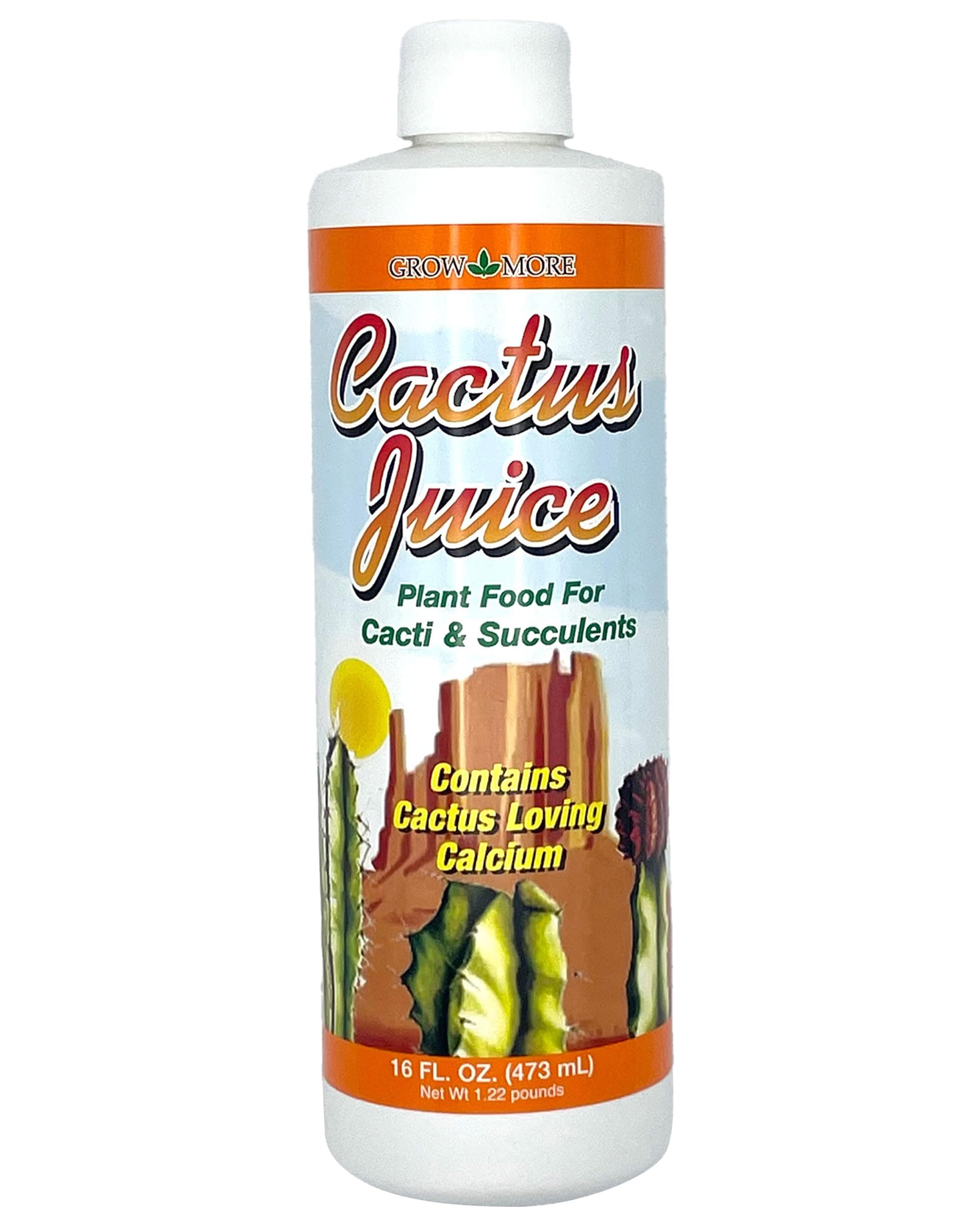 Cactus Juice (1-7-6) - 16oz of Succulent Fertilizer - Cactus Food for Growth & Root Development - Calcium-Rich Fertilizer for Succulents, Cacti, Snake Plants, & More