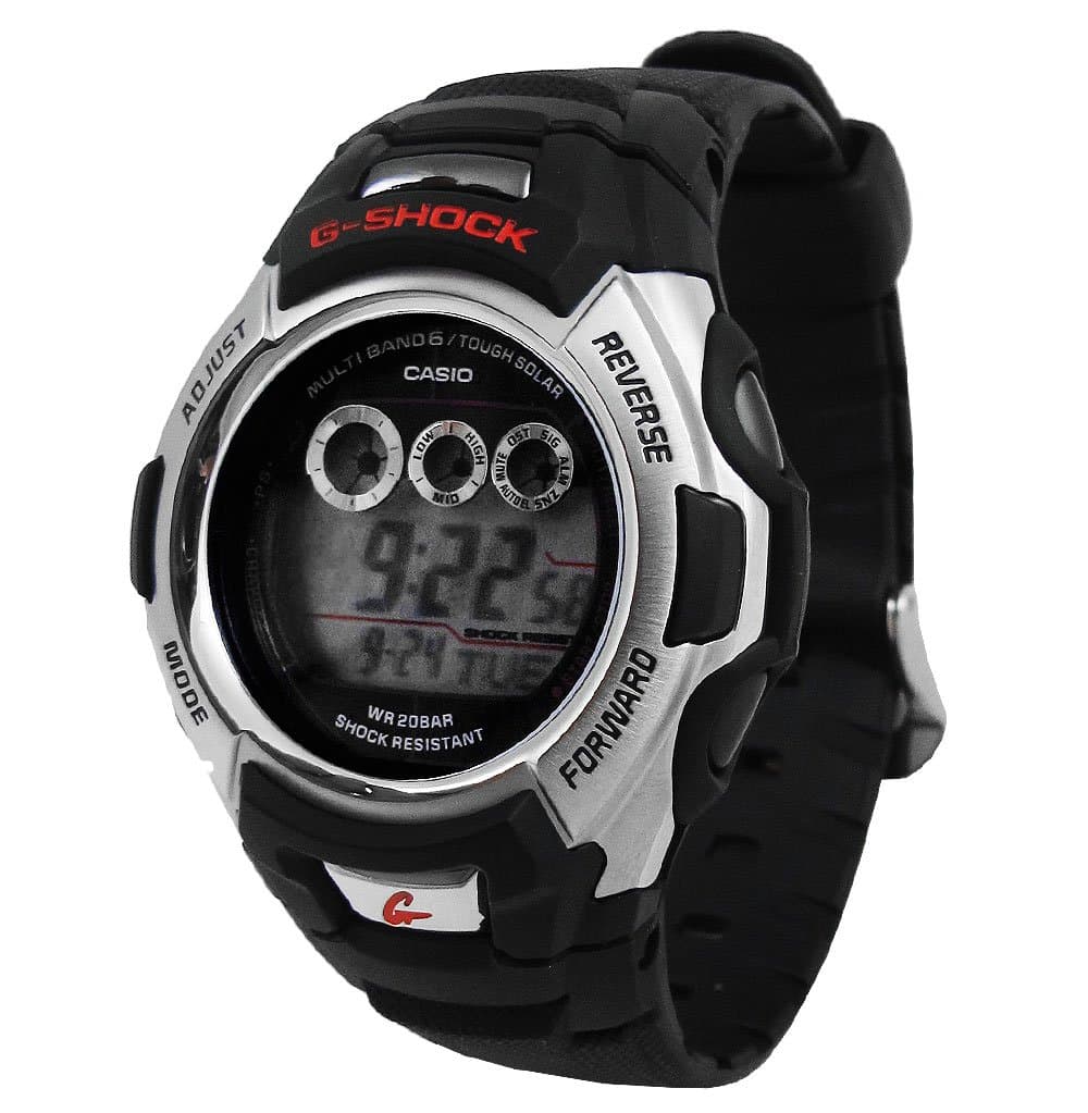 Casio Mens Quartz Watch, Digital Display and Rubber Strap GWM500A-1CR