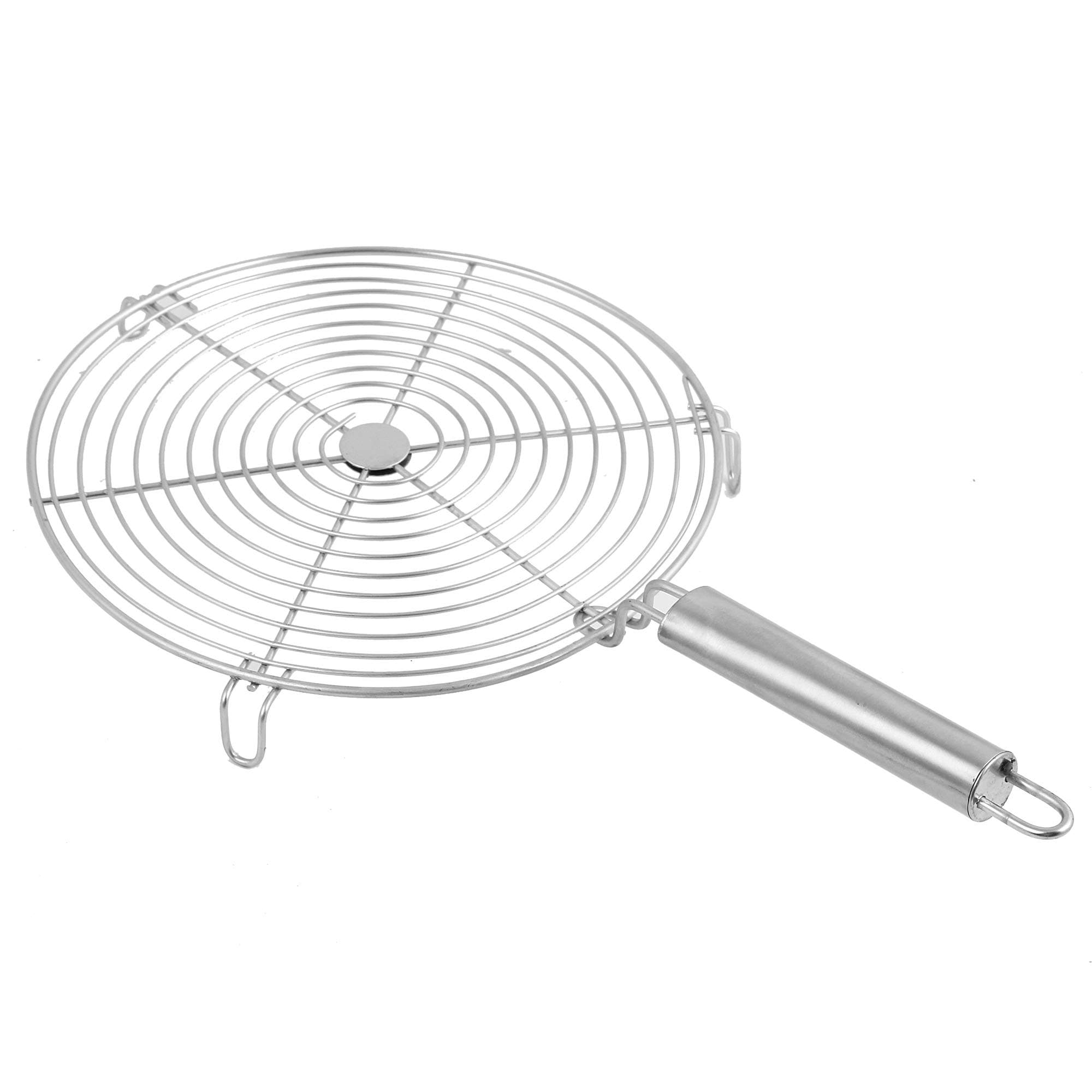 Golden Fish Burner,Papad,Roti Stand Charcoal Grill Roast Grill Stand Charcoal Hand Warmer Rack Stand (Round Shape), Free standing