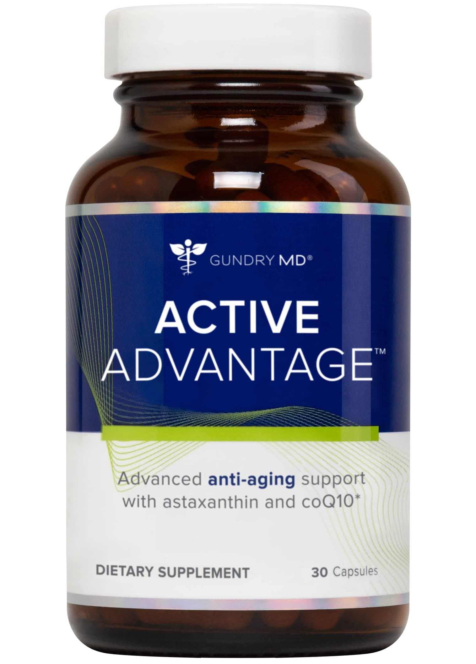 Active Advantage Astaxanthin and CoQ10 Supplement to Support Energy, Strength and Metabolism, 30 Count