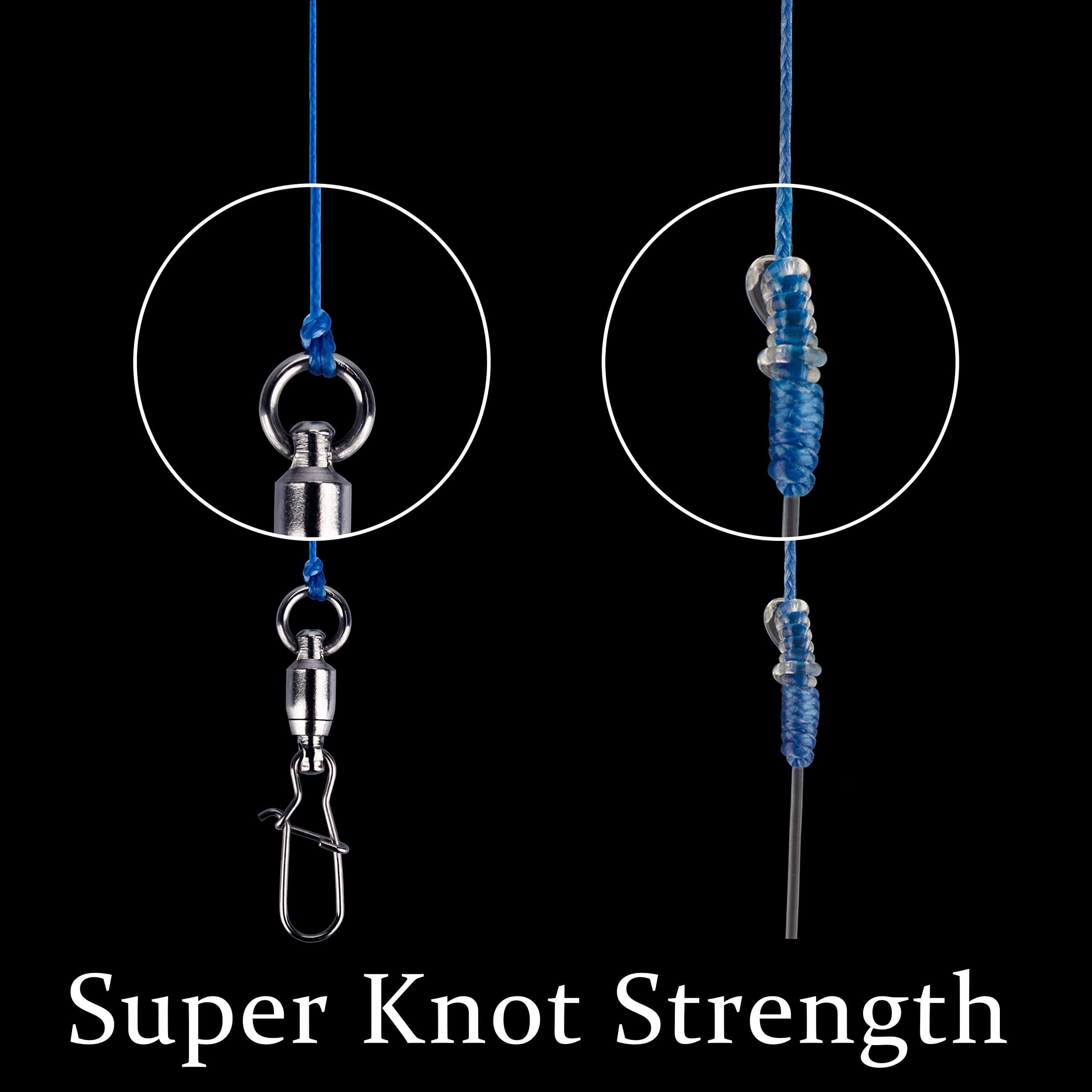 Braided Fishing Line Abrasion Resistant Superline Zero Stretch&Low Memory Extra Thin Diameter 327-1094 Yds, 4-180LB