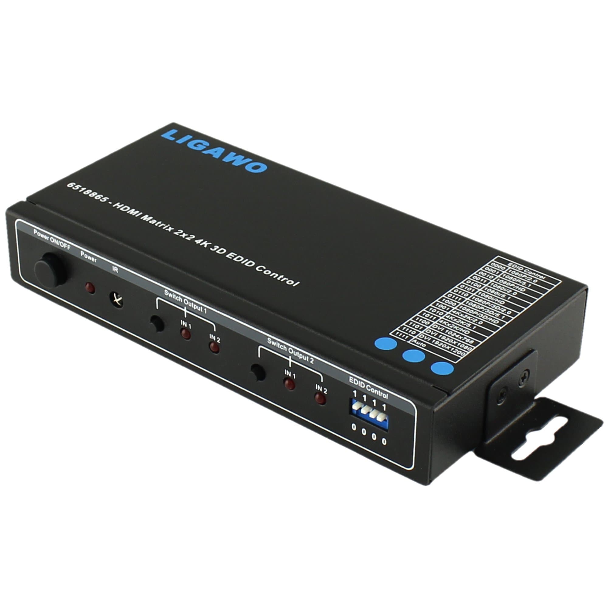 Ligawo PRO HDMI Matrix 2x2 4K*2K UHD Ultra HD + EDID control