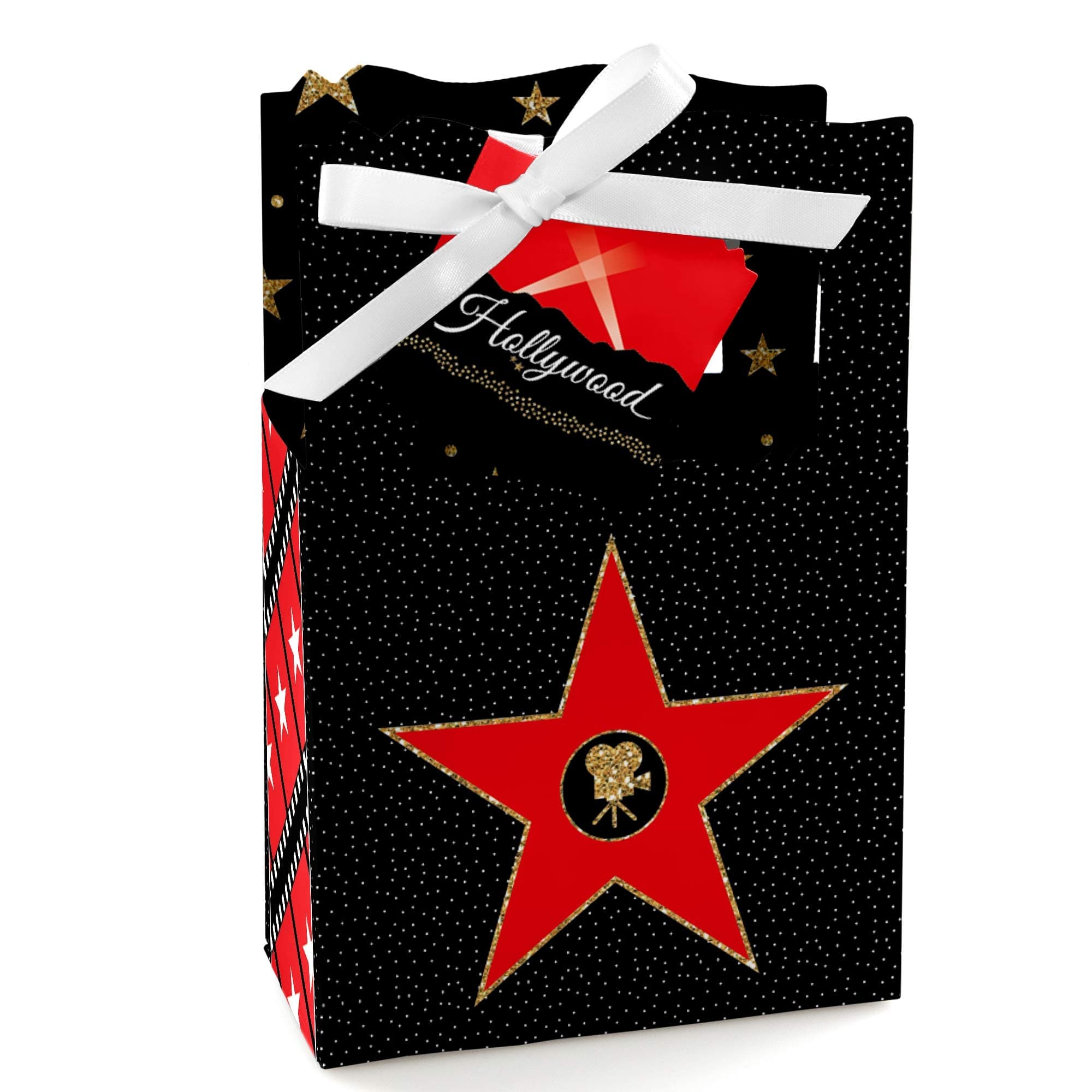 Big Dot of HappinessRed Carpet - Movie Night Party Favor Boxes - Set of 12