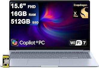 Samsung Galaxy Book4 Edge Laptop 15.6" FHD Anti-Glare Qualcomm 8-core Snapdragon X Plus (Up to 45 Tops) 16GB RAM 512GB SSD for Creator Designer Business Professional Win11 ICP Hub w/Copilot+ AI