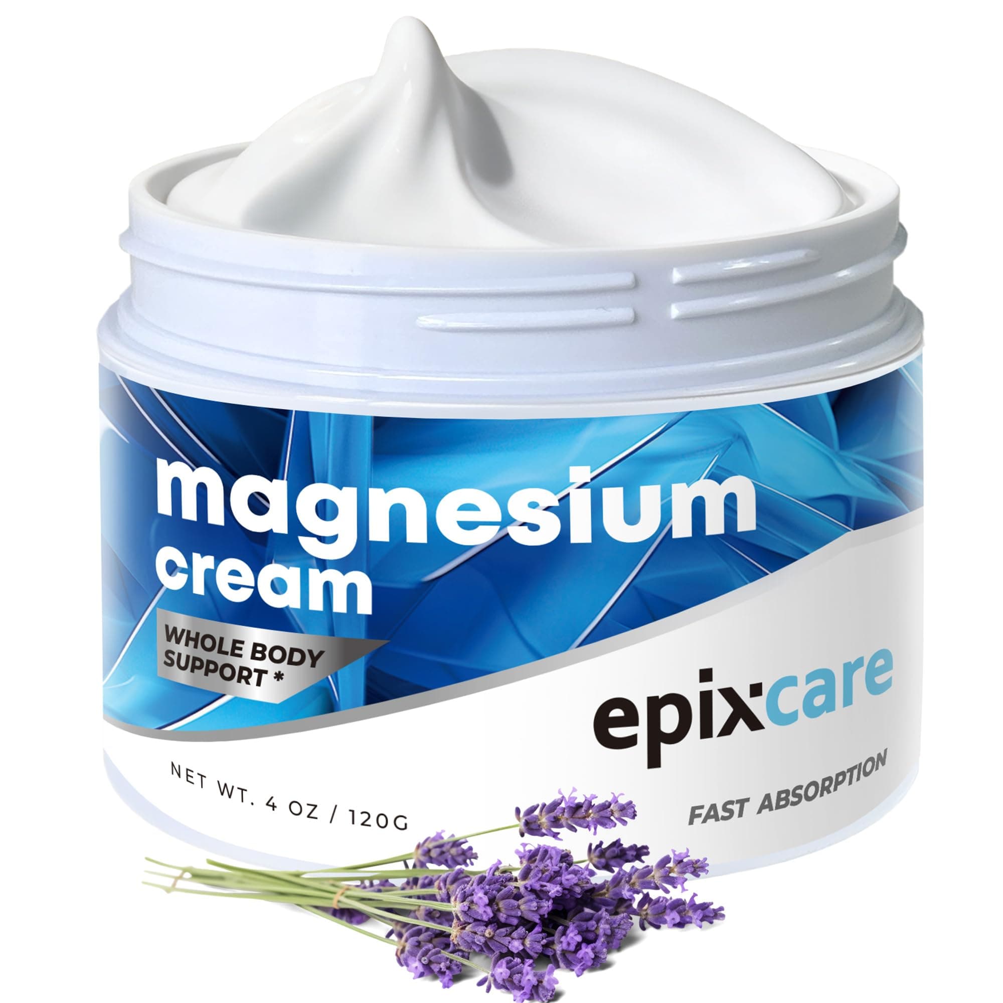 Magnesium Cream for Neuropathy Nighttime Relaxation - Nerve Muscle Cramps & Body Pain Support Lotion with Lavender - Relaxing Calming Nighttime Rub for Feet Back Leg Circulation (4 oz)