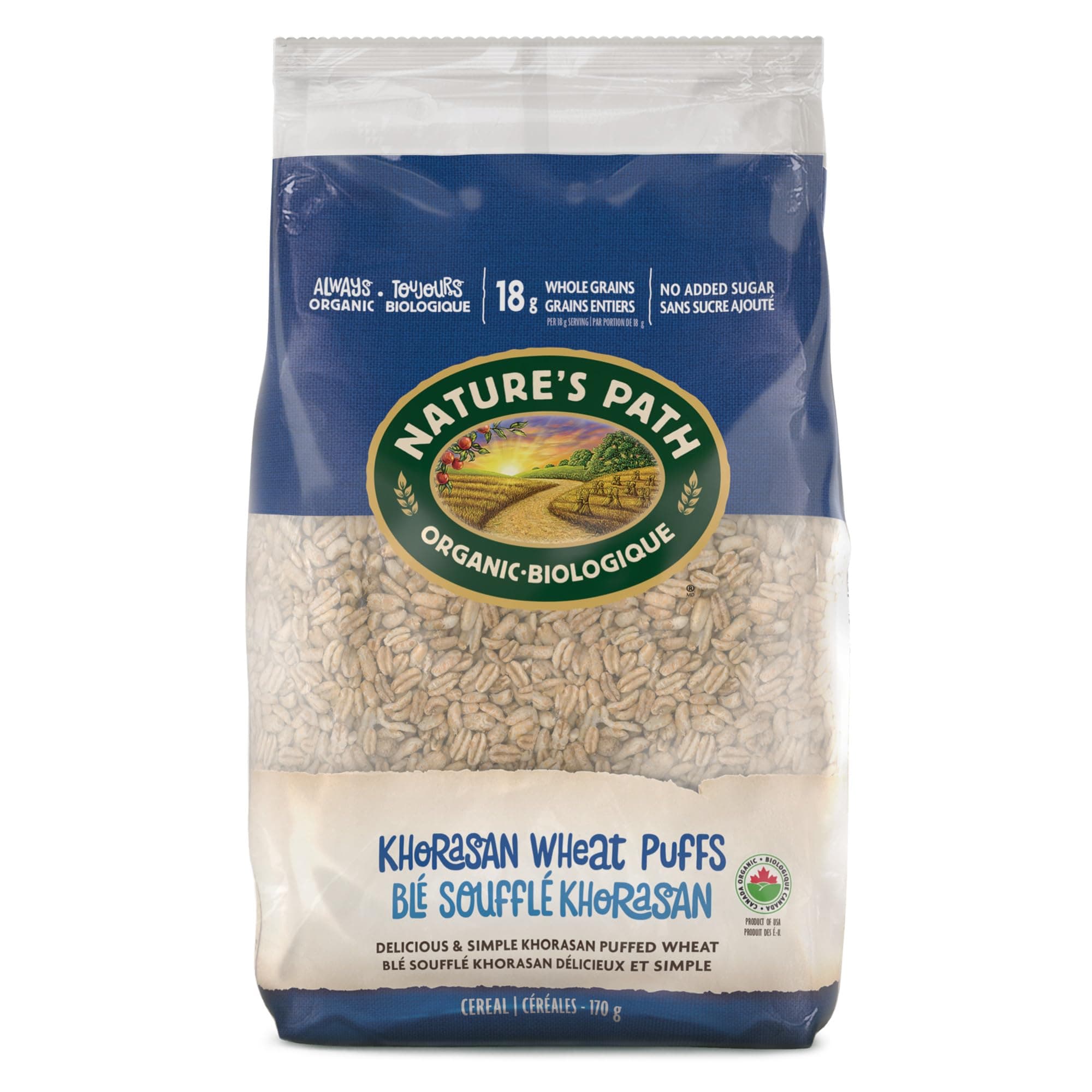 Natures Path Organic Khorasan Wheat Puffs Cereal, 6 Oz