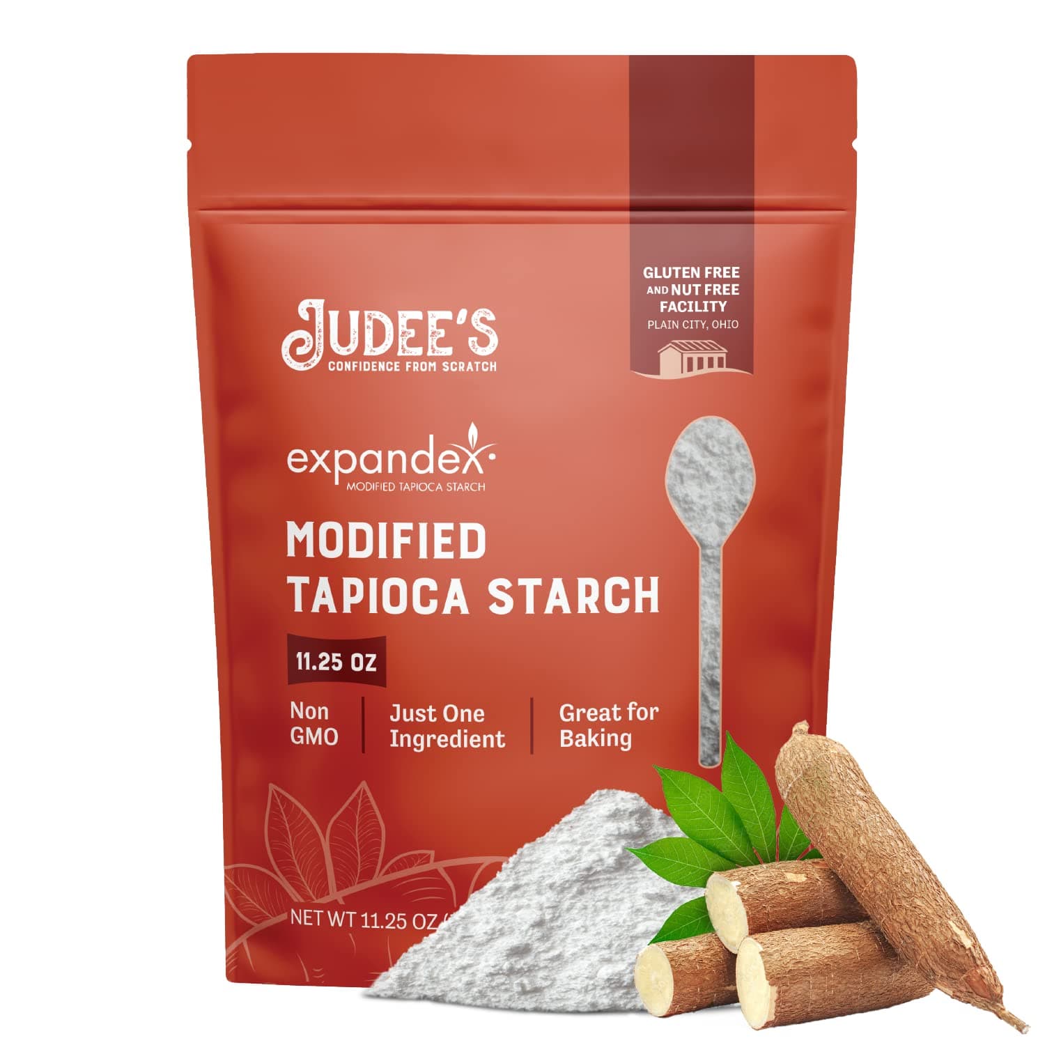 Judee's Gluten Free Expandex Modified Tapioca Starch Powder - Versatile Baking Thickener & Modified Starch for Baking - Gluten-Free Texture & Flavor Boost - 11.25 Oz