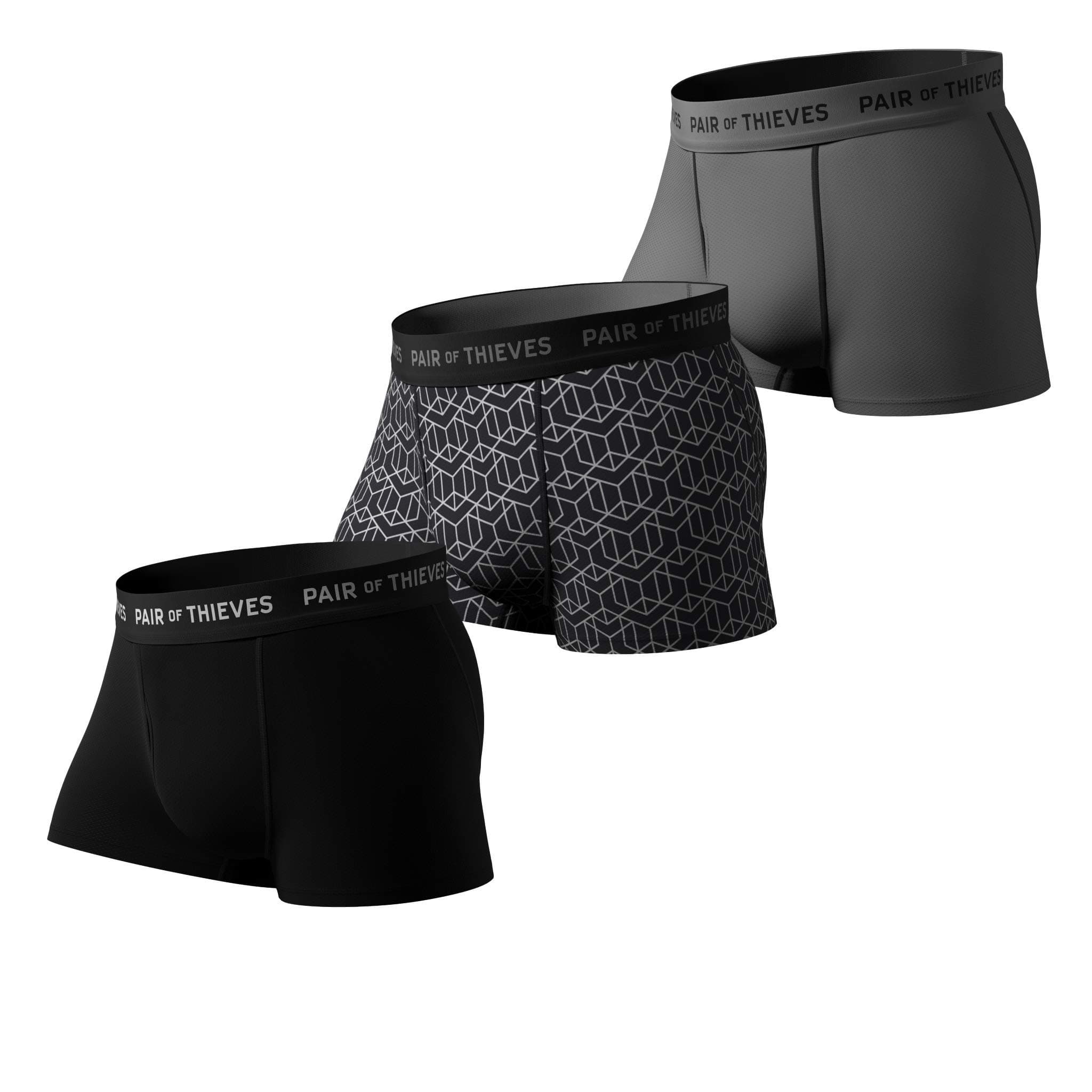 Pair of Thieves2 & 3 Pack Super Fit Men’s Trunks Underwear, AMZ Exclusive