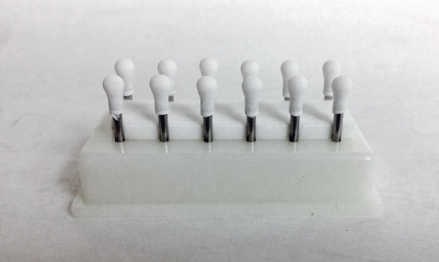 RD-1 White Abrasive Mounting Points 12/pk