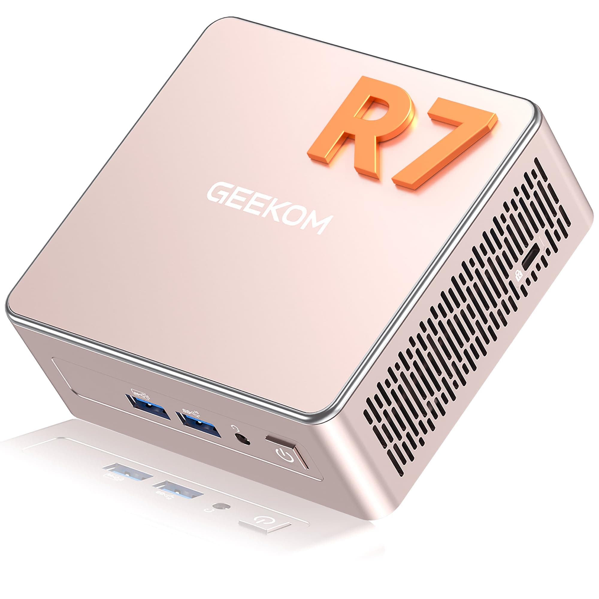 GEEKOM A5 Mini PC with AMD Ryzen 7 5825U, 3-Year Coverage, 16GB RAM&512GB M.2 NVMe SSD, Windows 11 Pro Desktop Computer, Vega 8 Graphics, 8K UHD, Dual HDMI | Wi-Fi 6, BT 5.2, USB 3.2 | Home & Office