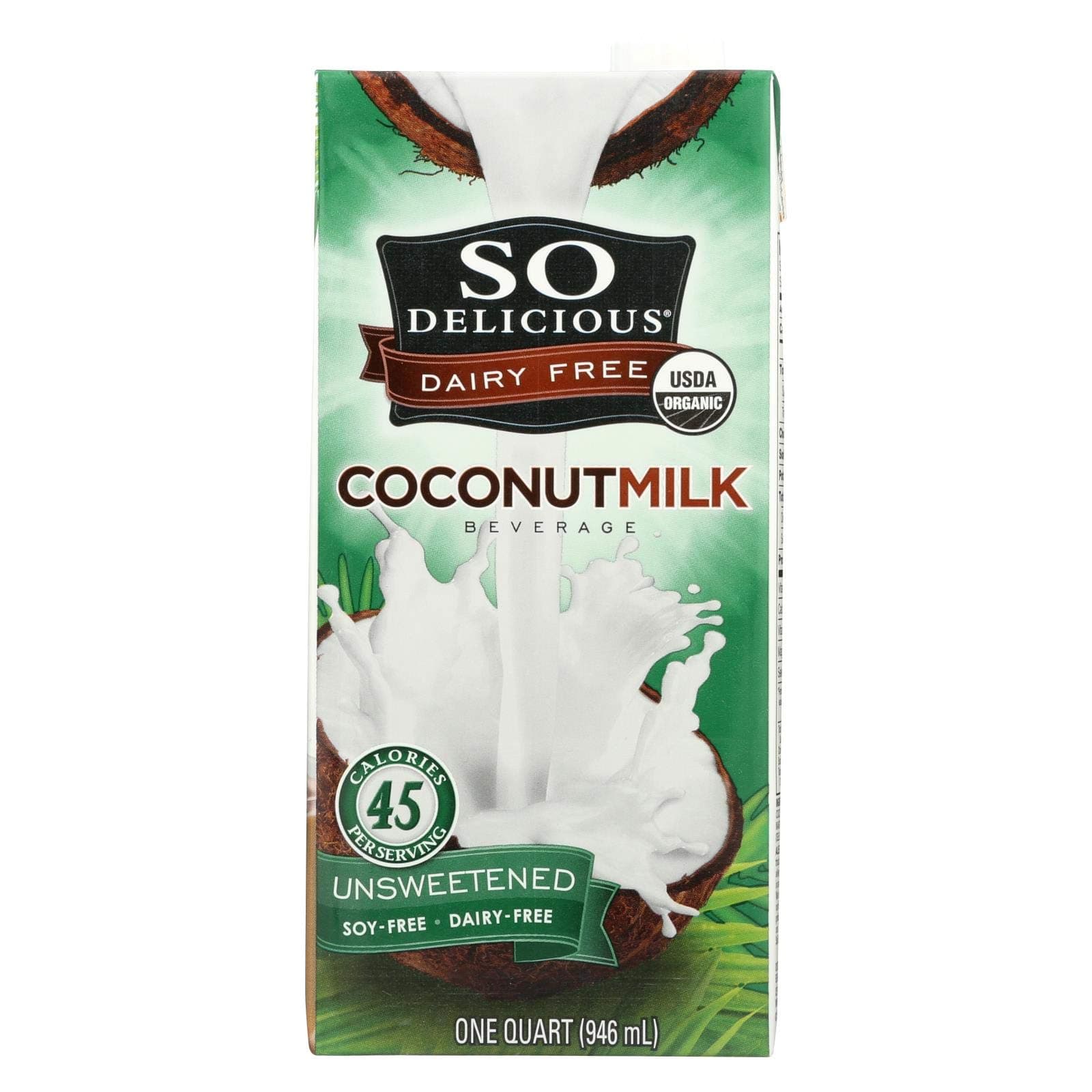 Coconut Milk Beverage - Unsweetened - Case of 12-32 Fl oz.