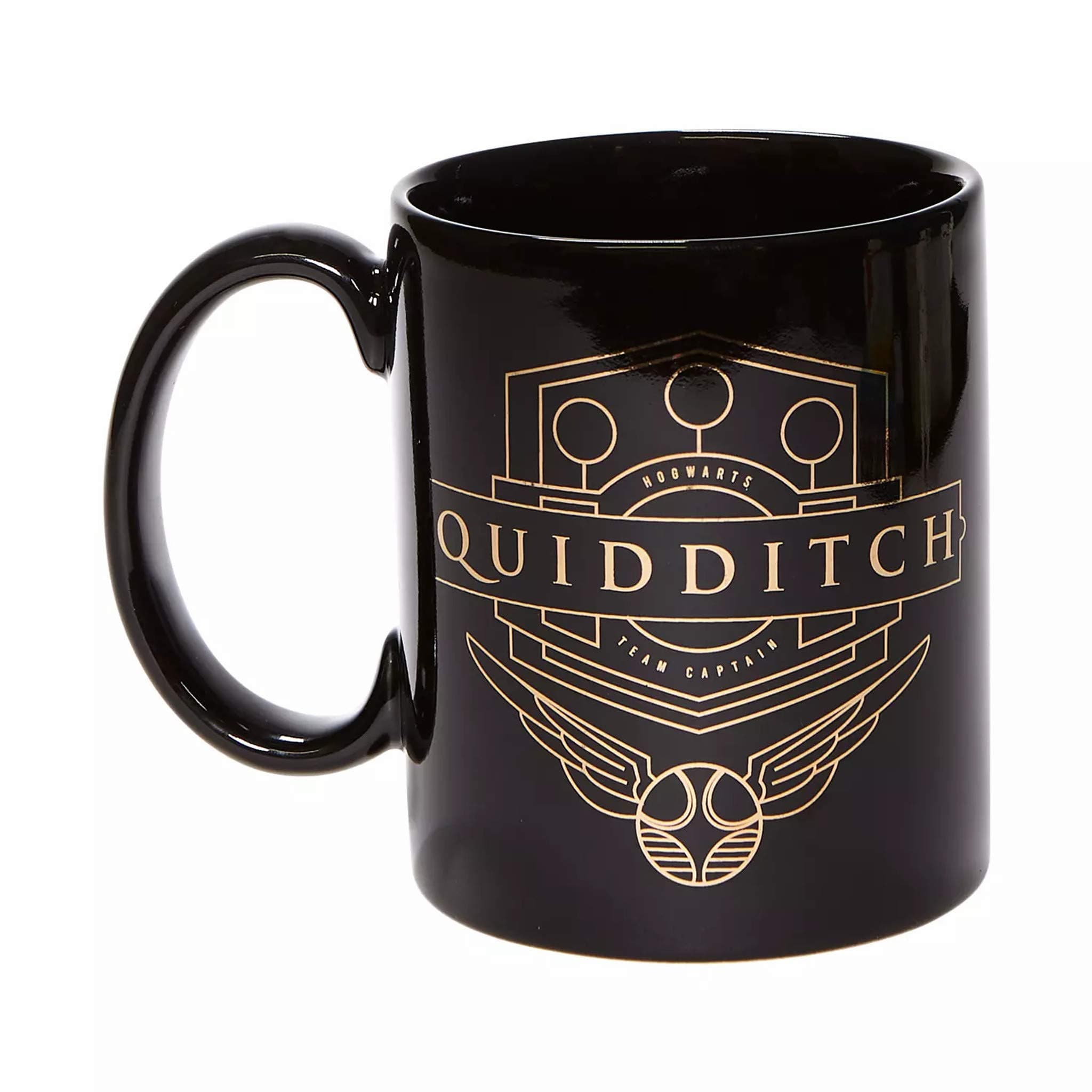 Enesco the Wizarding World of Harry Potter Quidditch Gold Coffee Mug, 14 Ounce, Black