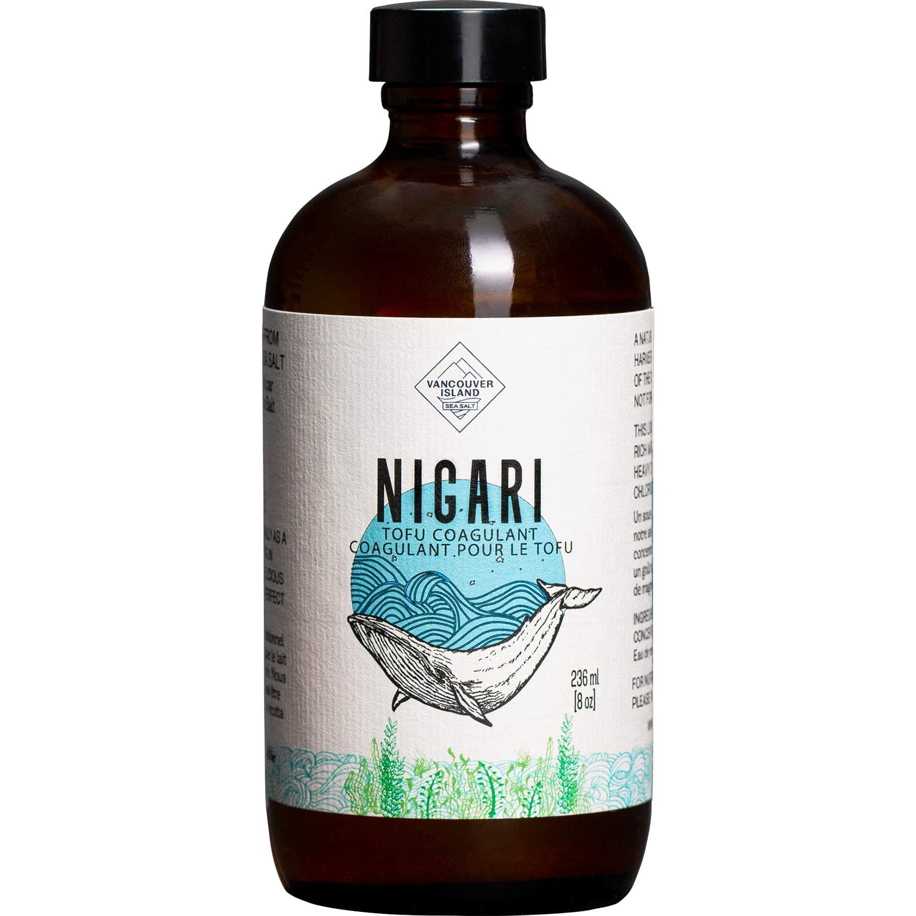 Nigari - 8oz of Liquid Nigari Tofu Coagulant - All Natural - Made in Canada - Magnesium Chloride Brine / Bittern for Making Better Tasting and Healthier Tofu