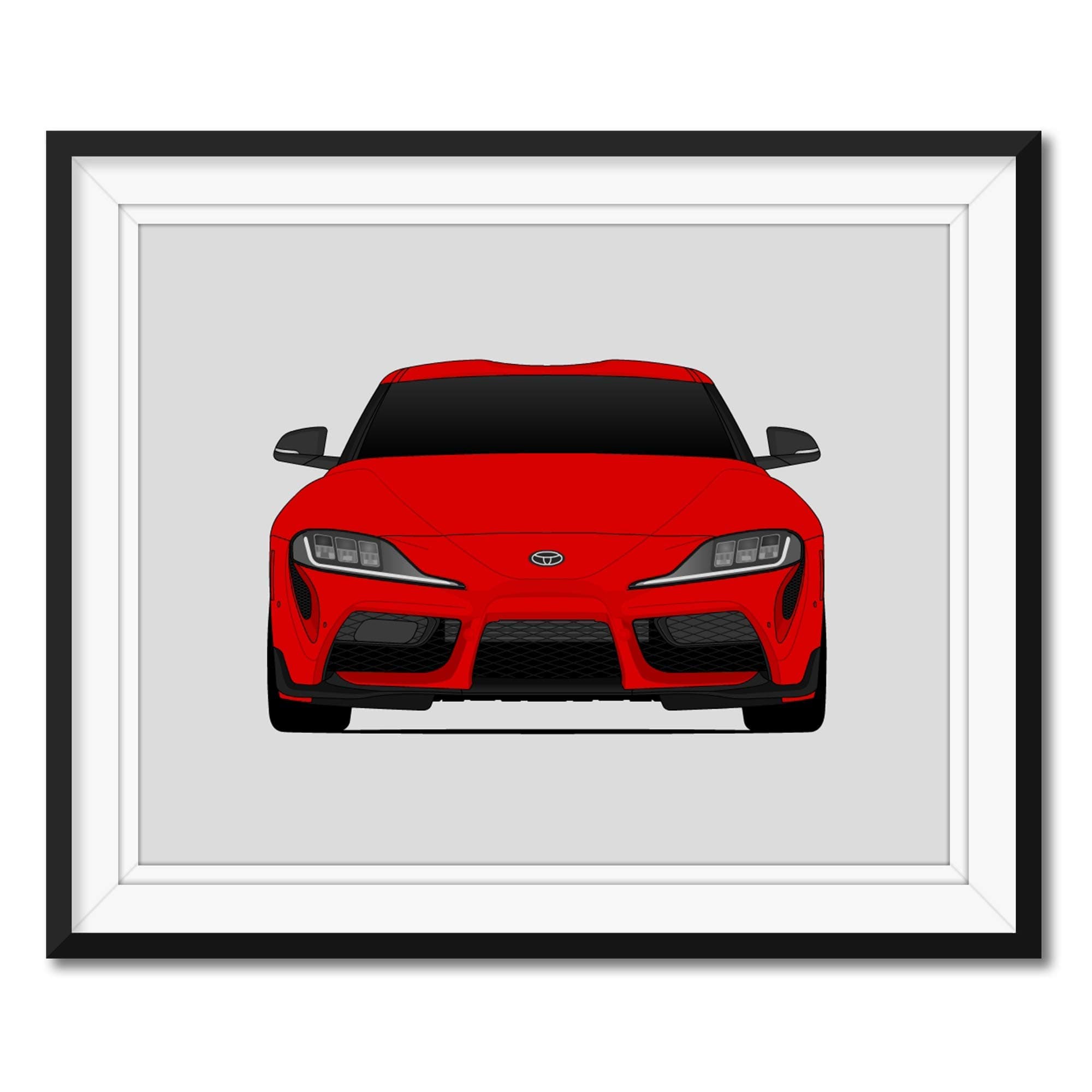 Toyota Supra A90 MK5 (2020 - Present) 5th Generation Inspired Poster Print Wall Art Decor Handmade J29 (Unframed)