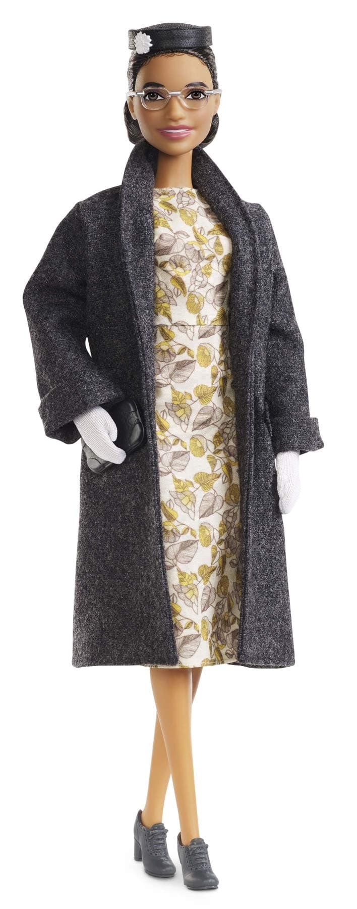 Inspiring Women Series Rosa Parks Collectible Doll, Wearing Fashion and Accessories, with Doll Stand and Certificate of Authenticity