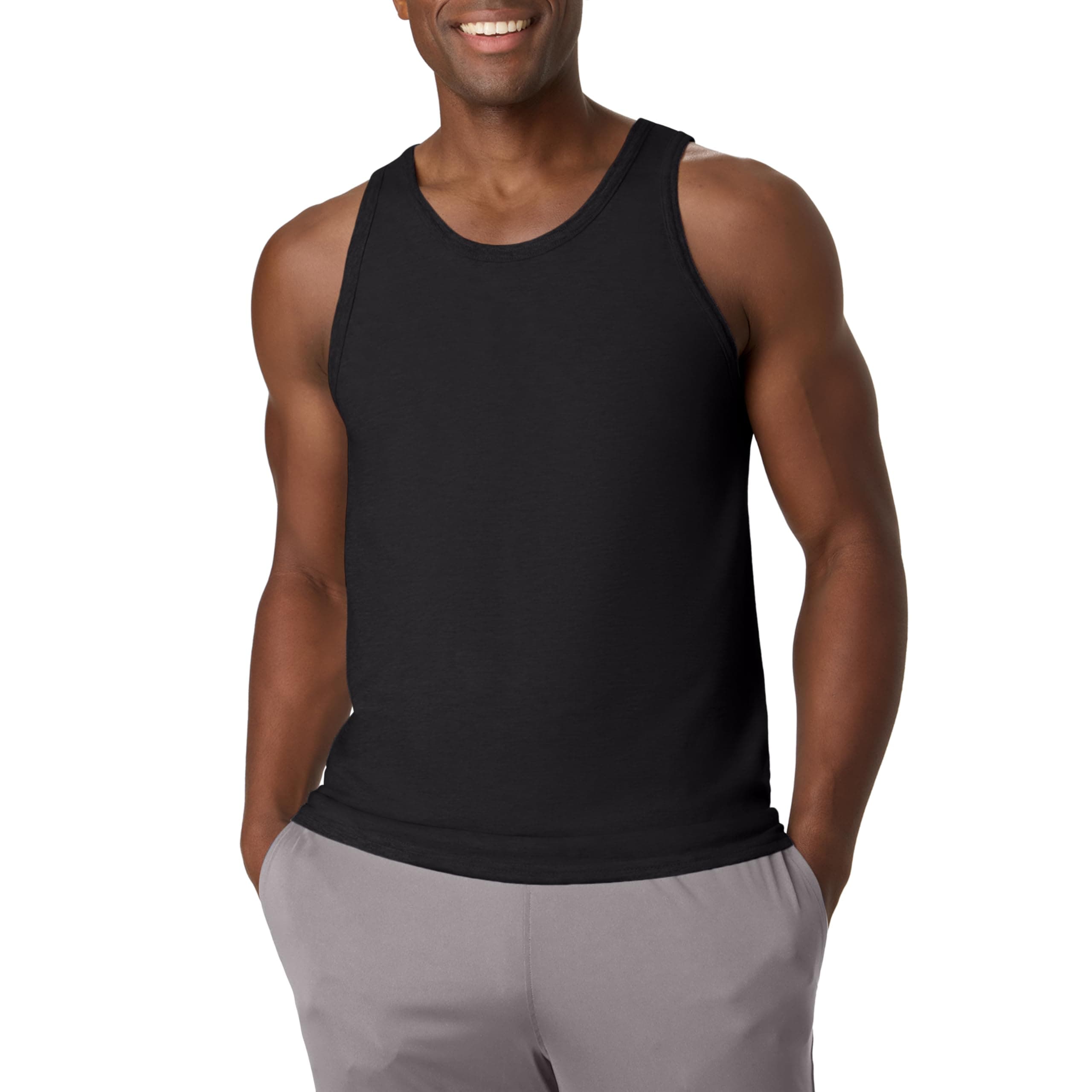 Men’s Performance Tank, X-Temp Moisture-Wicking Tank Top, Solid Colors, 2-Pack