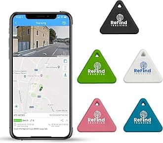 ReFind R3 Smart Tracker for Android and iPhone Mini GPS Tag Bluetooth 5.0 Alternative Samsung AirTag for Keys, Animals, Wallets and Luggage (White)