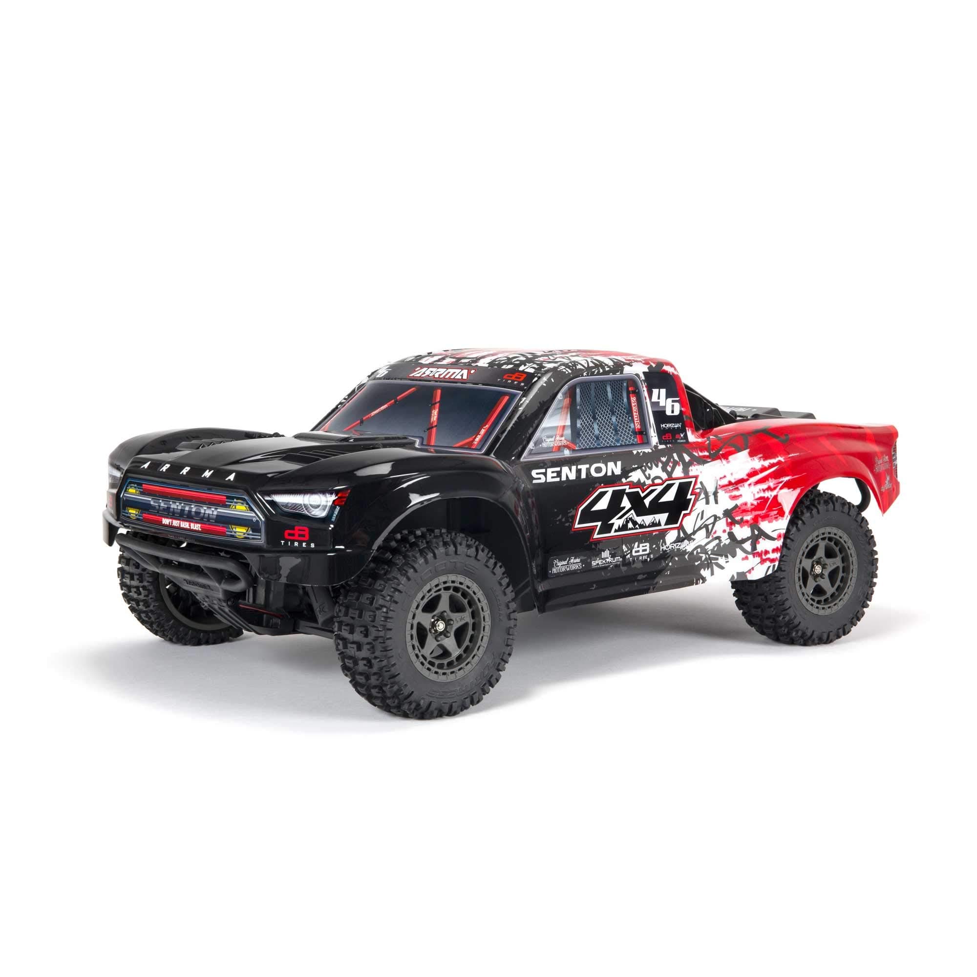 ARRMA ARA4303V3T2 1/10 SENTON 4X4 V3 3S BLX Brushless Short Course Truck RTR (Transmitter and Receiver Included, Battery and Charger Required) Red