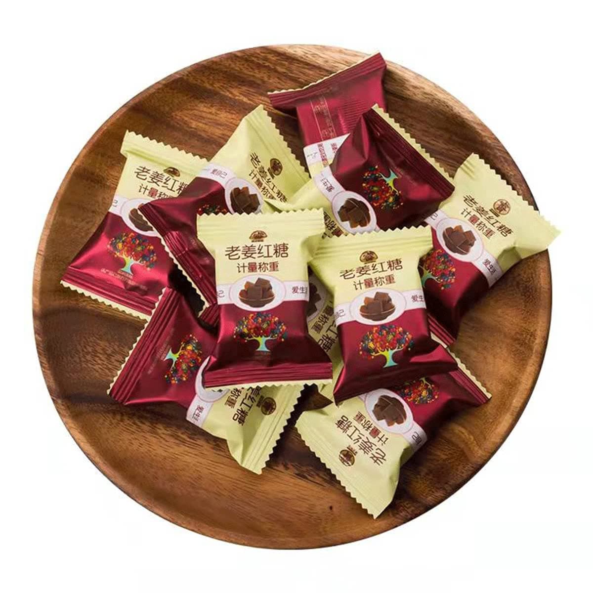 TEAERPKLAE Old Brown Sugar Ginger Tea Individually Packed Brown Sugar Block Yunnan Ginger Soup 7.6 oz/216g