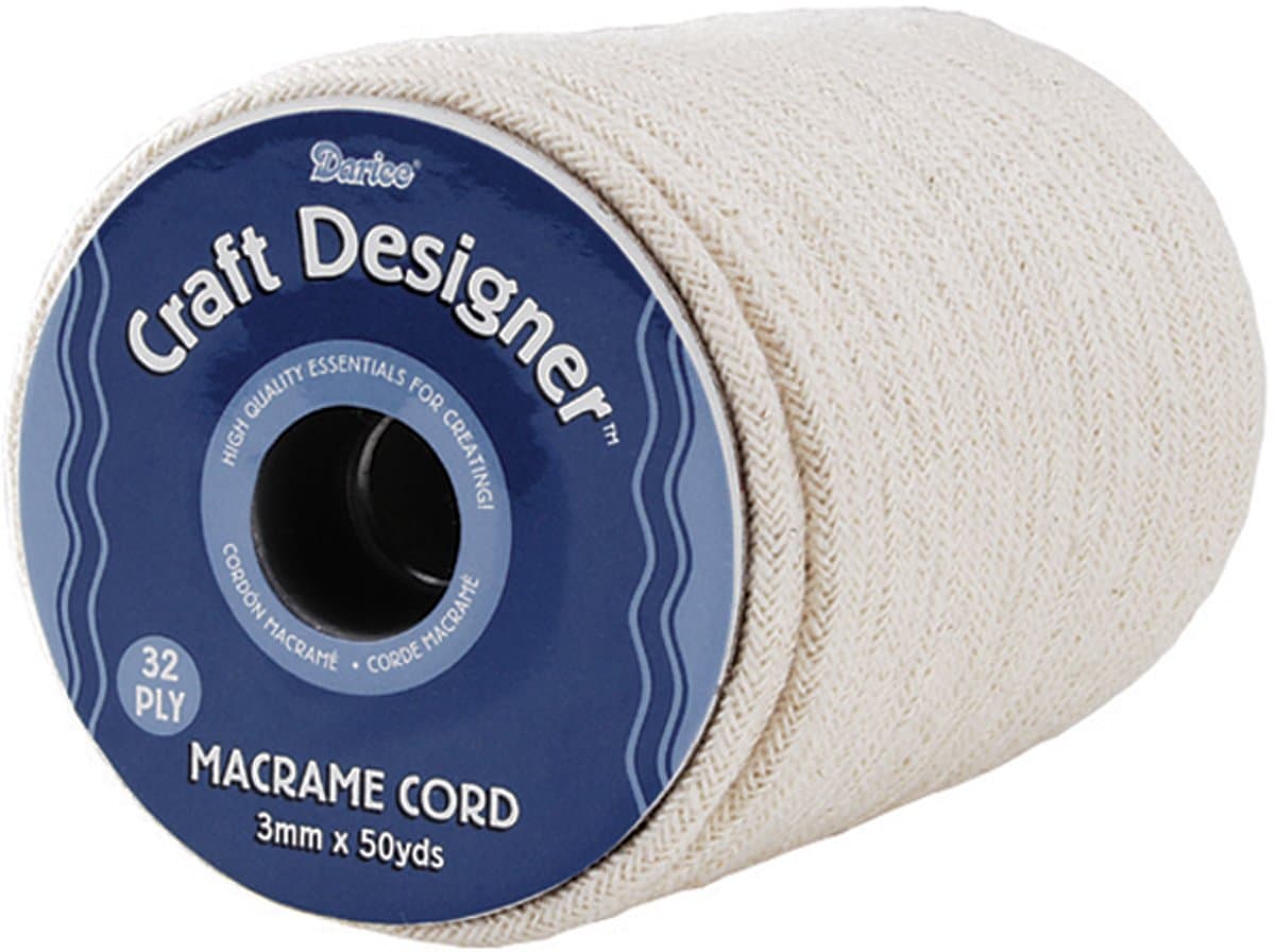 Darice Macrame Cord 32-Ply-Natural Cotton