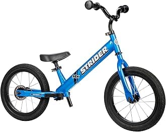 Strider 14x Classic, Balance Bike for Kids 3 to 6 Years - Includes Custom Grips, Padded Seat, Performance Footrest & All-Purpose Tires - Easy Assembly & Adjustments