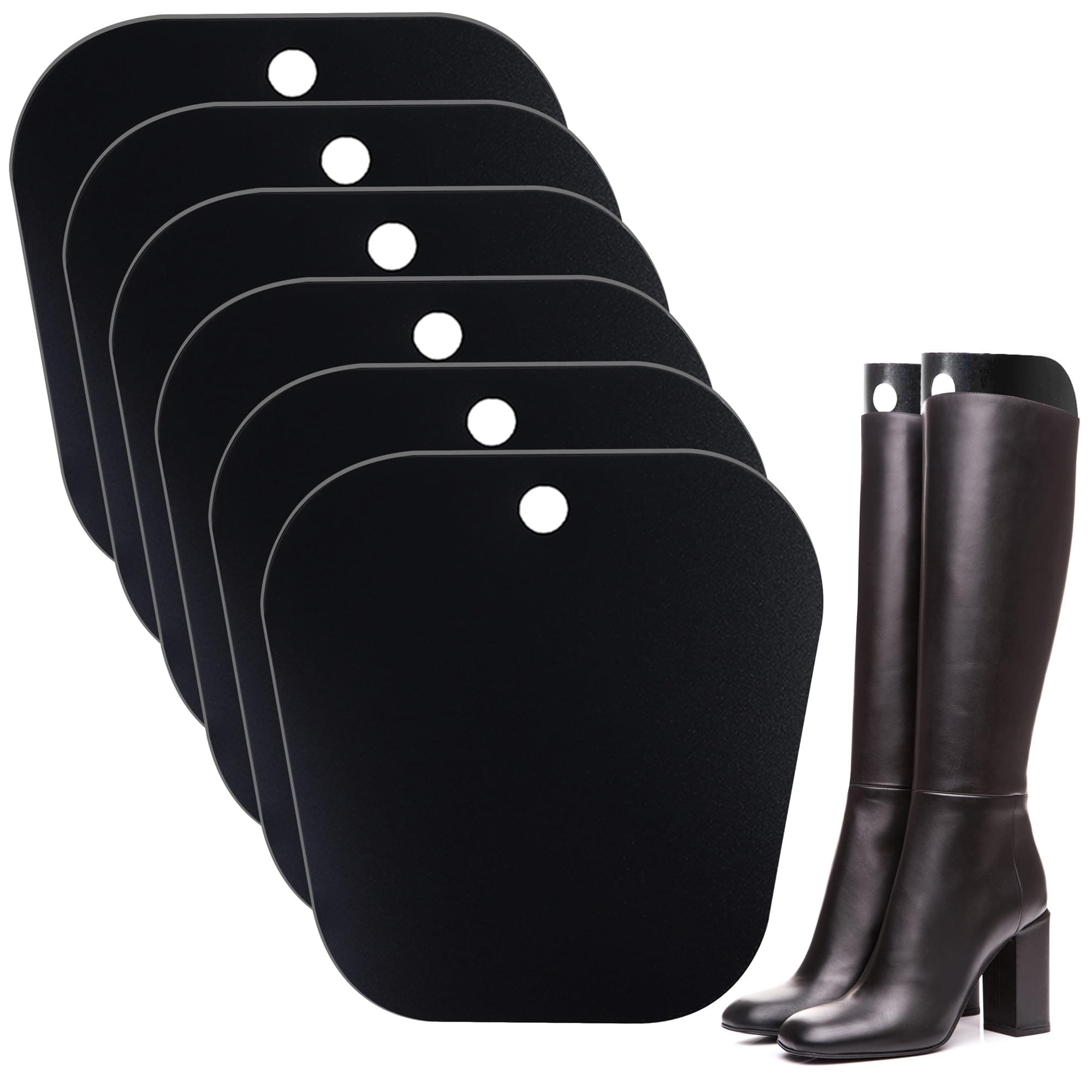 Ruisita 6 Pack (3 Pairs) Reusable Boots Tall Support Boot Shapers Form Inserts for Preventing Bending and Creasing