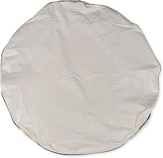 Camco45358 Vinyl RV Spare Tire Cover (24 inches, Off-White)